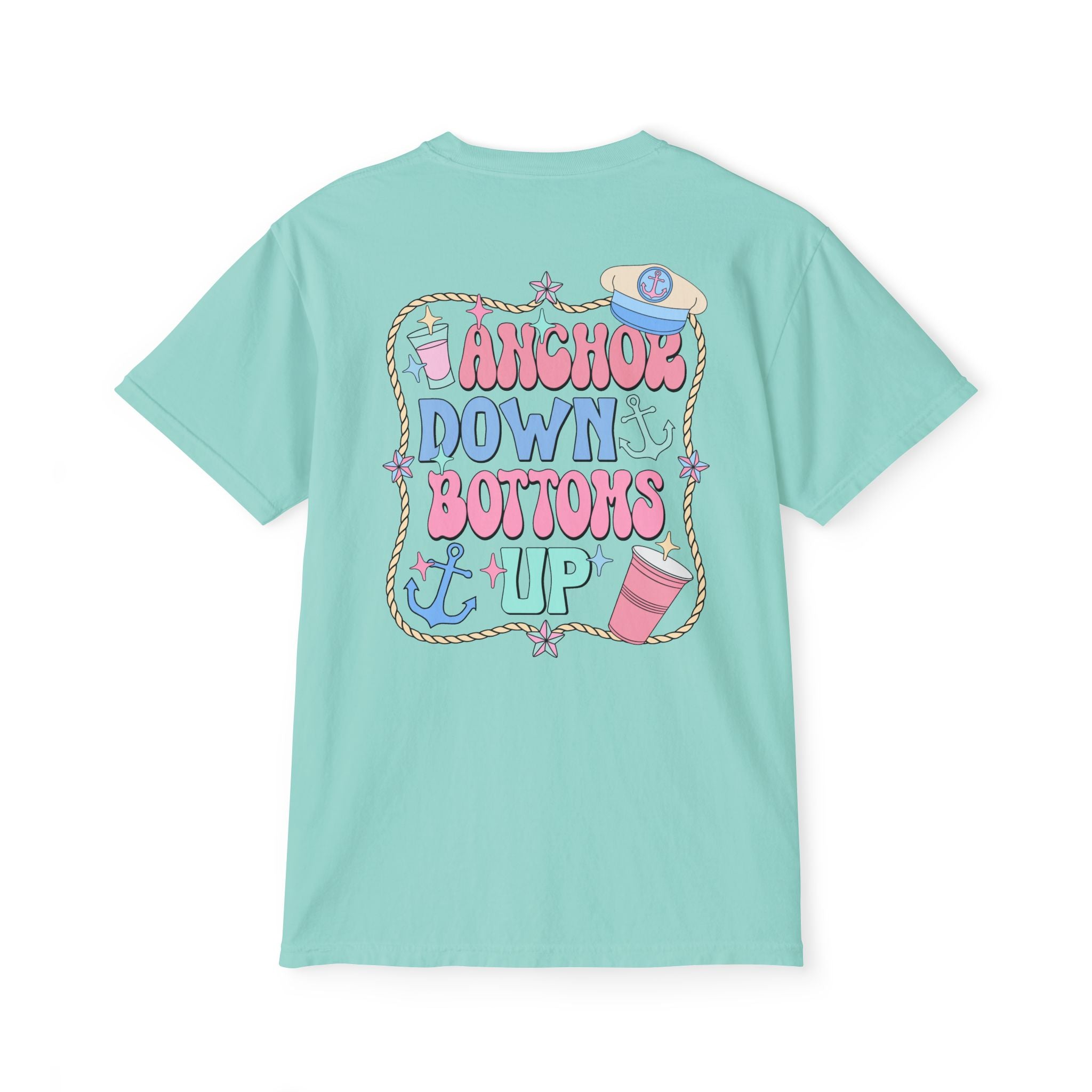 Anchor Down Bottoms Up Pocket Tee