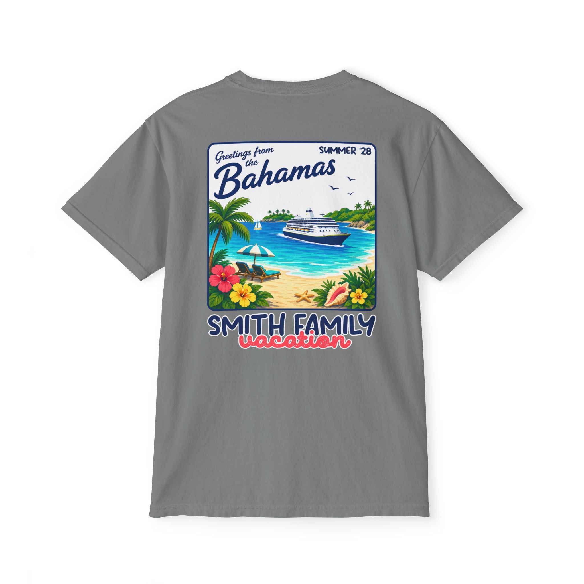 Greetings from the Bahamas Pocket Tee - Suite Escape