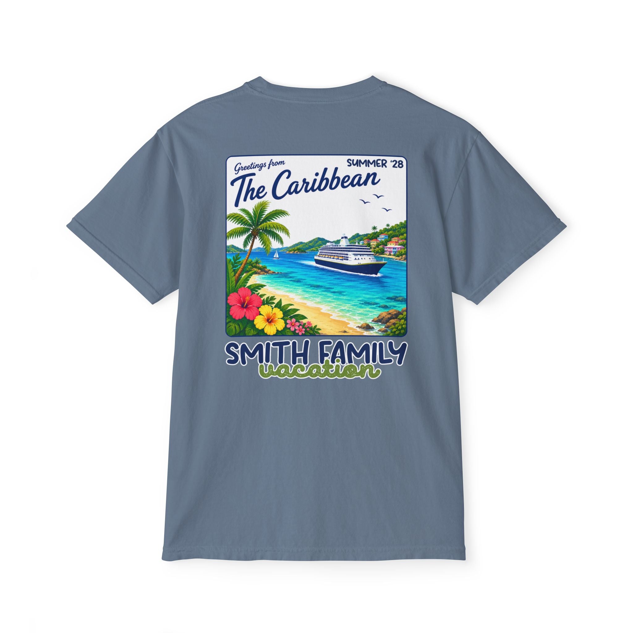 Greetings from the Caribbean Pocket Tee - Suite Escape