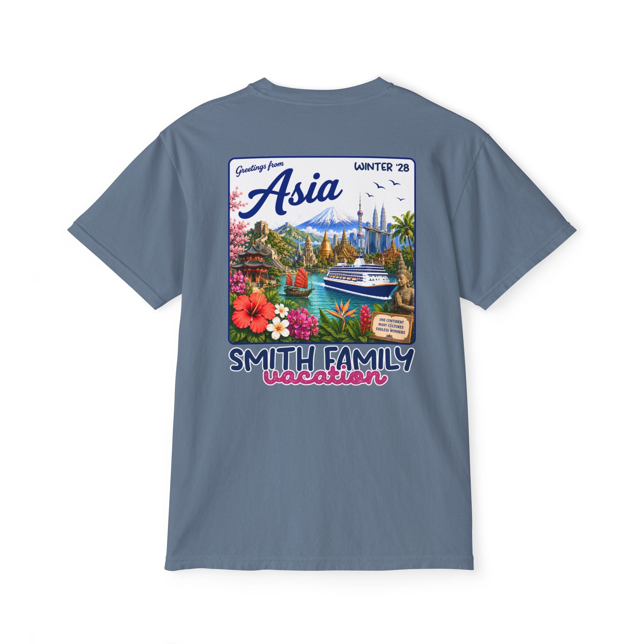 Greetings from Asia Pocket Tee - Suite Escape