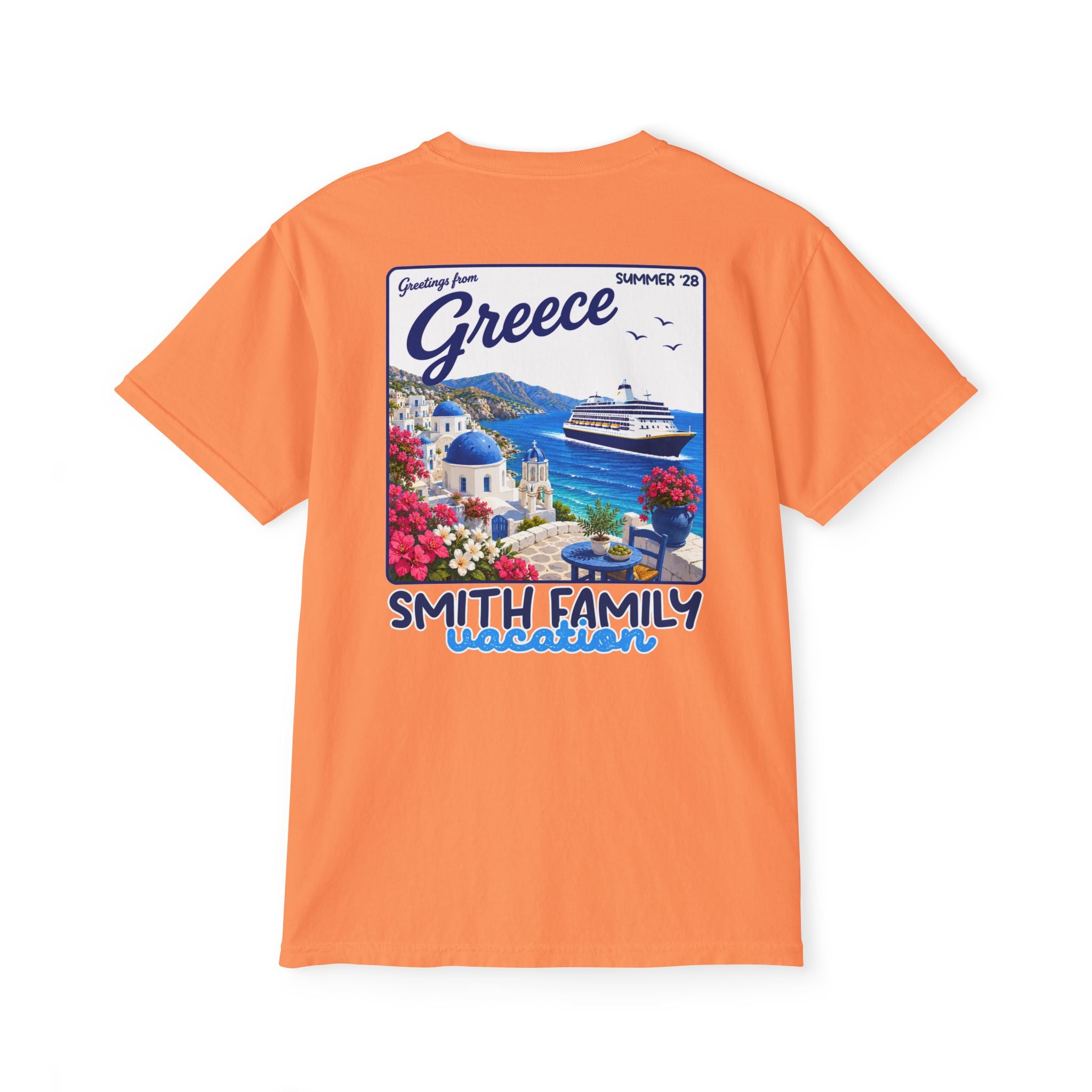Greetings from Greece Pocket Tee - Suite Escape