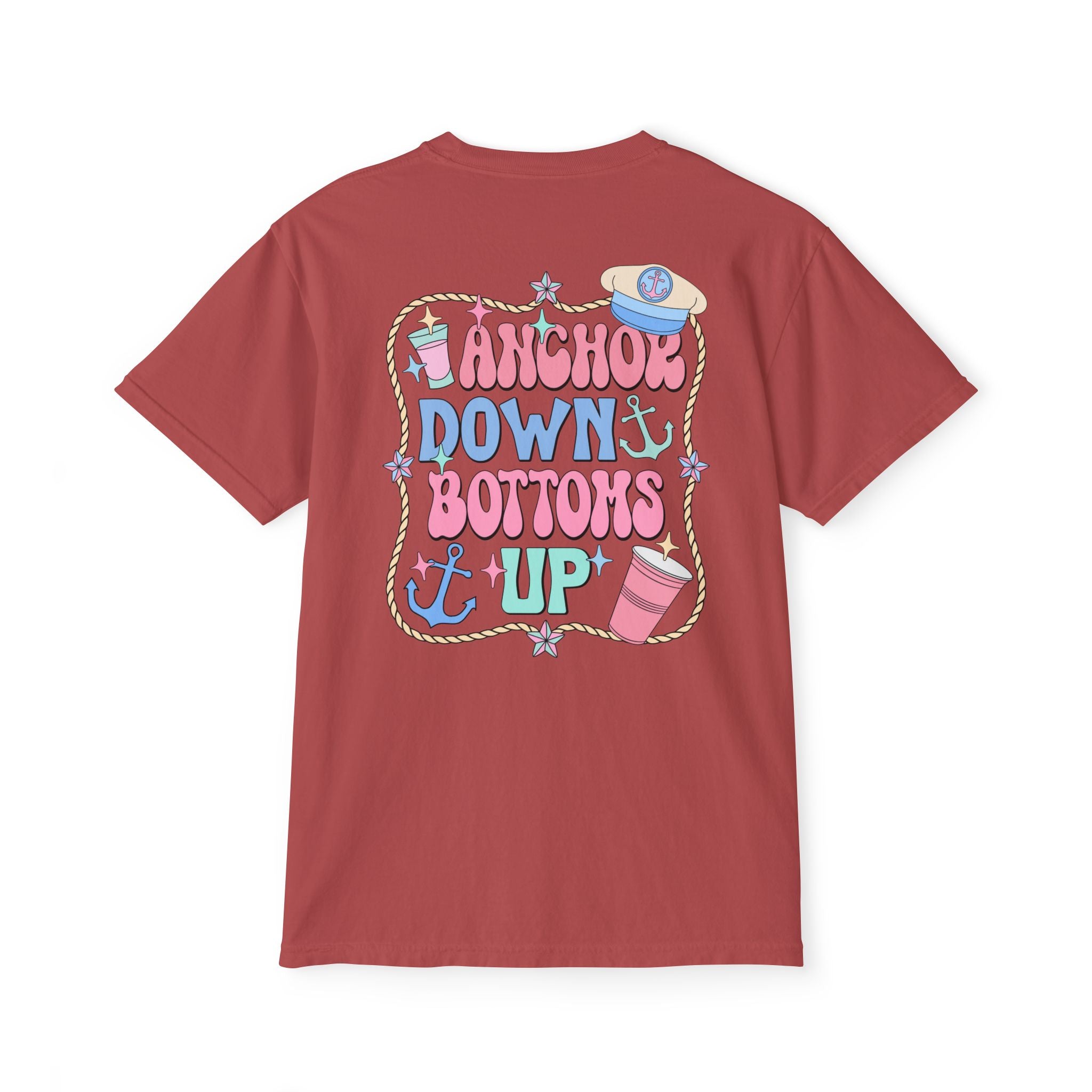 Anchor Down Bottoms Up Pocket Tee