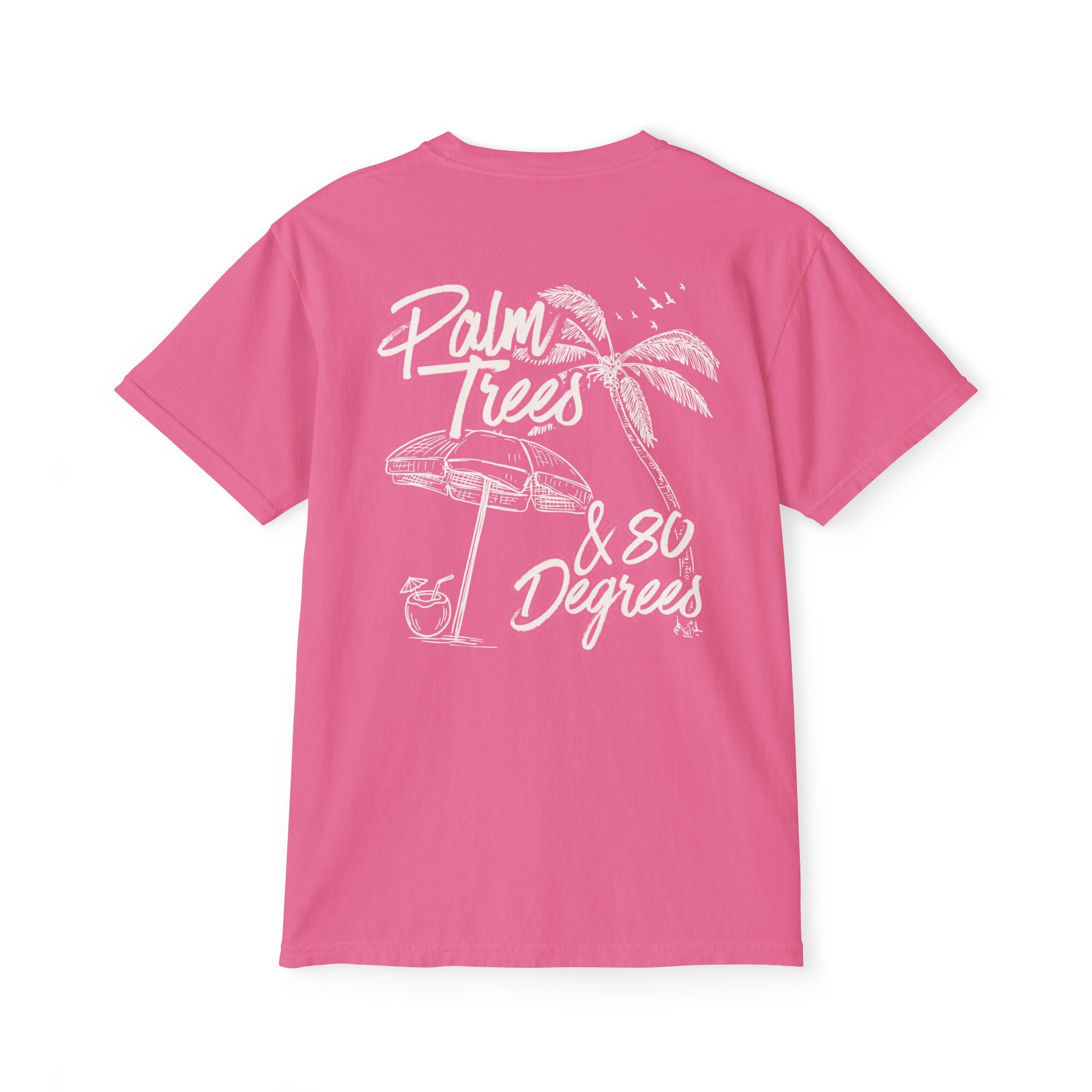 Palm Trees & 80 Degrees Pocket Tee - Suite Escape