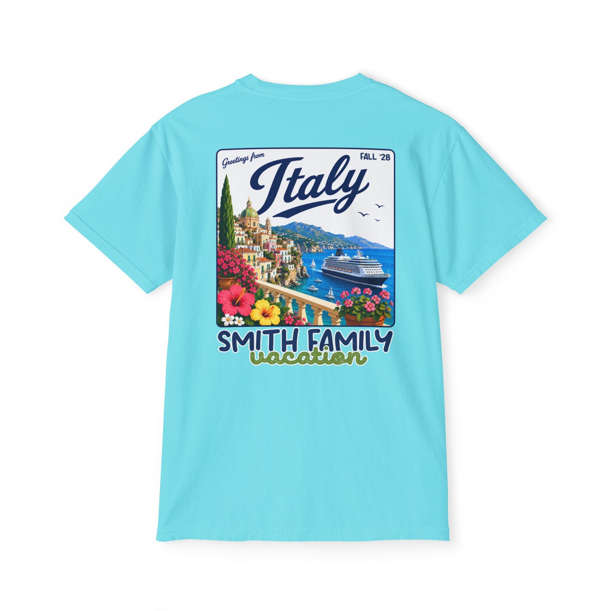 Greetings from Italy Pocket Tee - Suite Escape