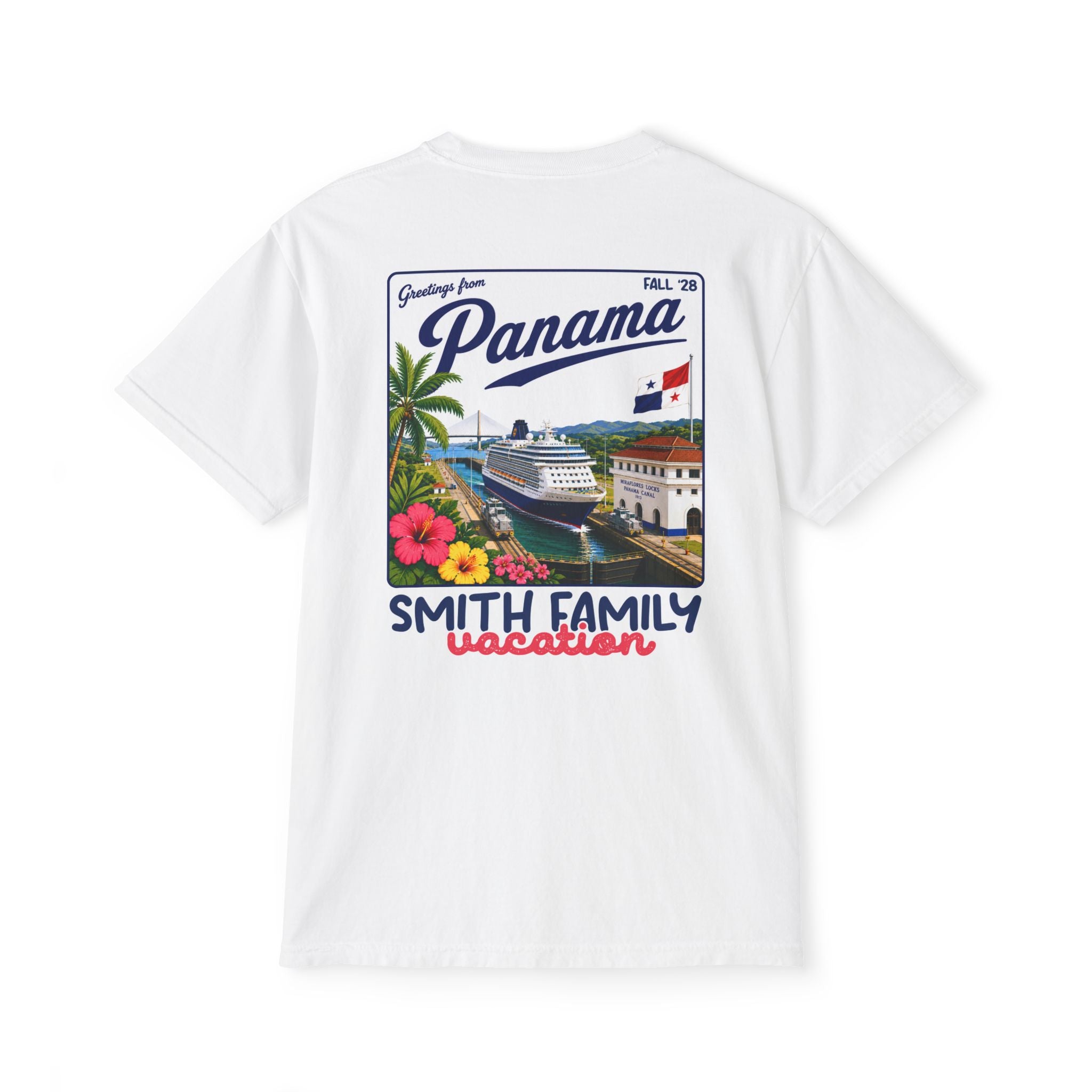 Greetings from Panama Pocket Tee - Suite Escape