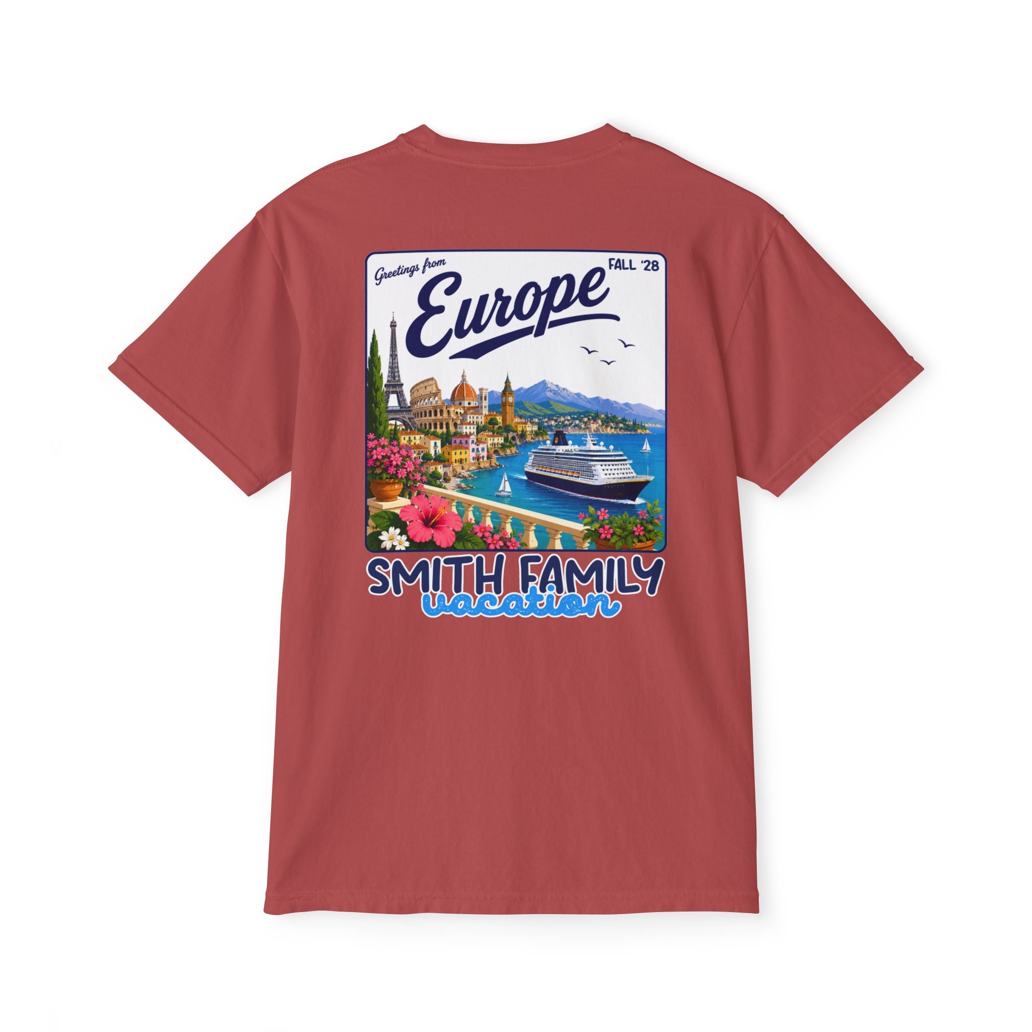 Greetings from Europe Pocket Tee - Suite Escape