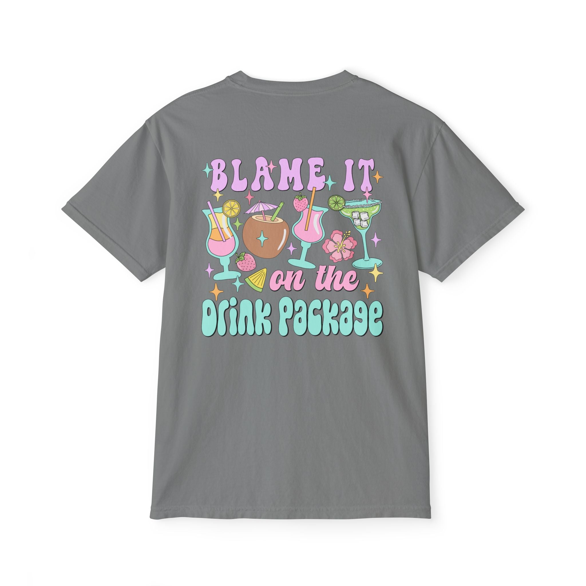 Blame It On The Drink Package Pocket Tee