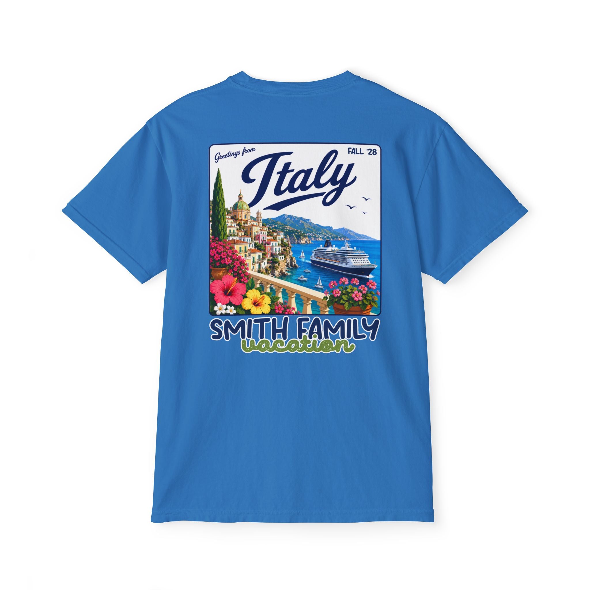 Greetings from Italy Pocket Tee - Suite Escape