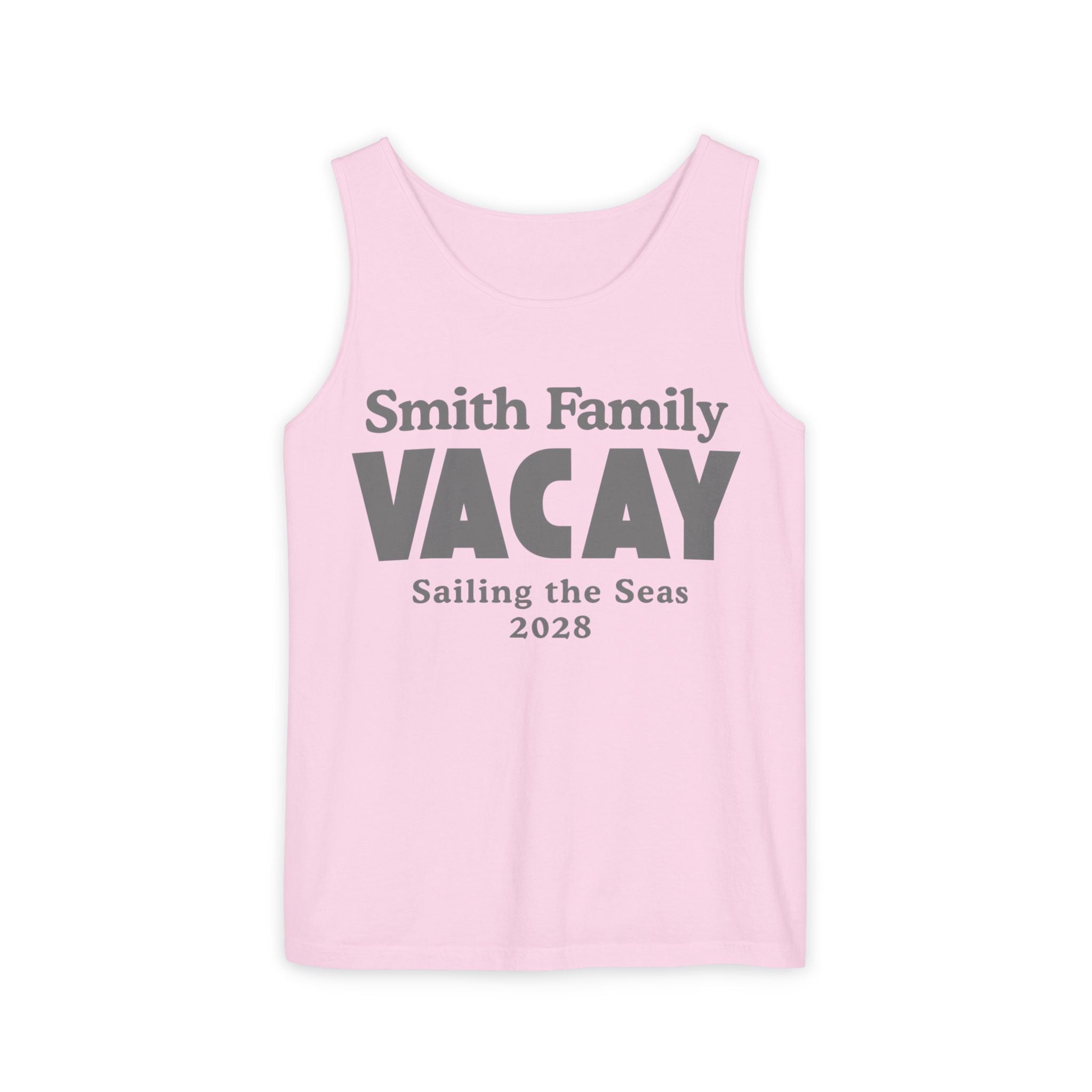 Personalized Block Text Tank Top - Suite Escape