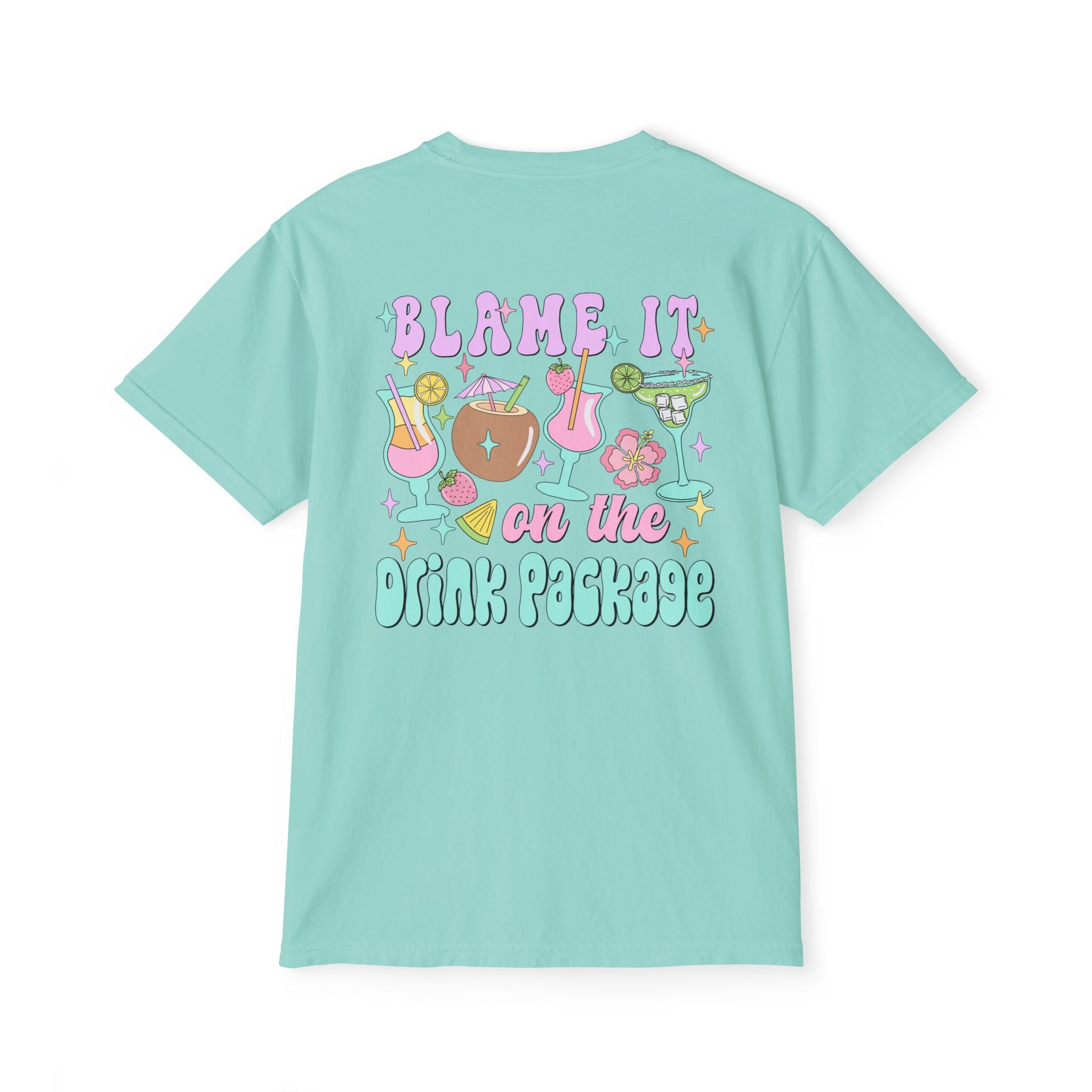 Blame It On The Drink Package Pocket Tee