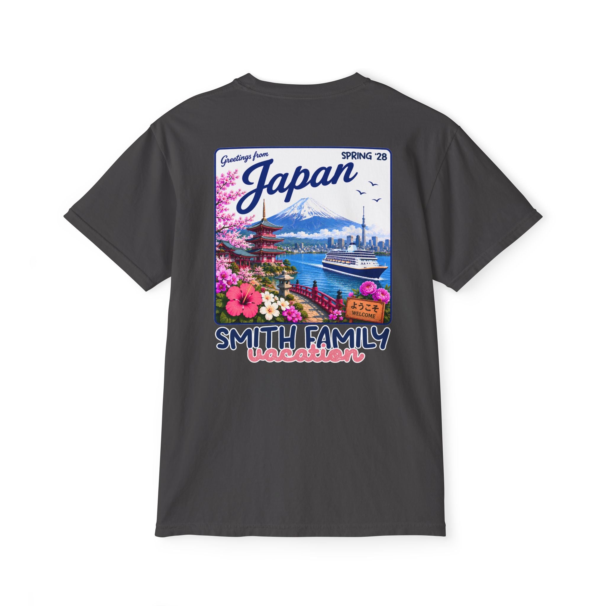 Greetings from Japan Pocket Tee - Suite Escape