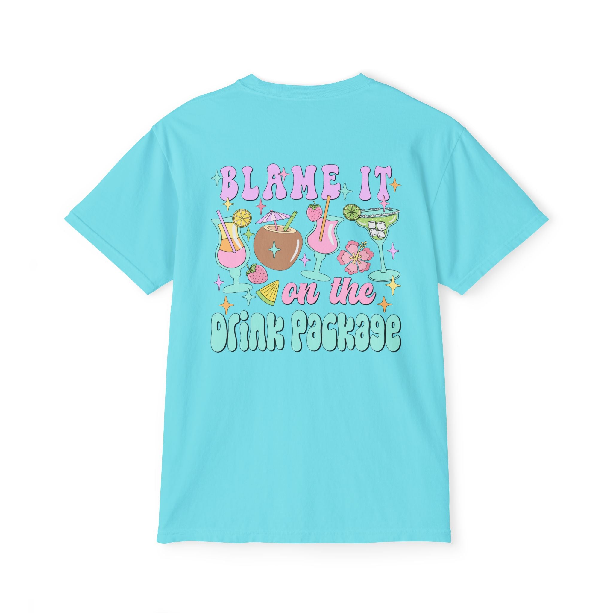 Blame It On The Drink Package Pocket Tee