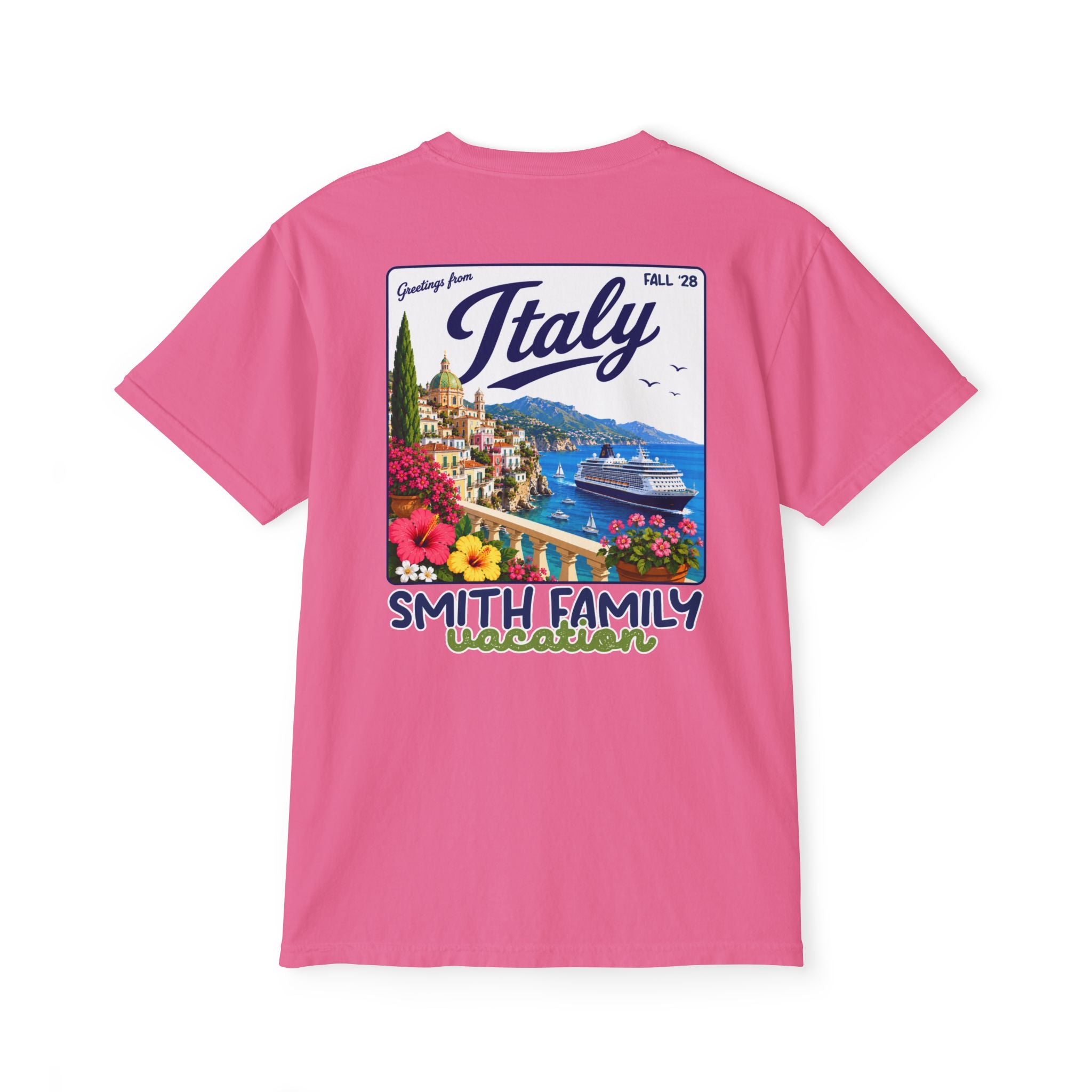 Greetings from Italy Pocket Tee - Suite Escape