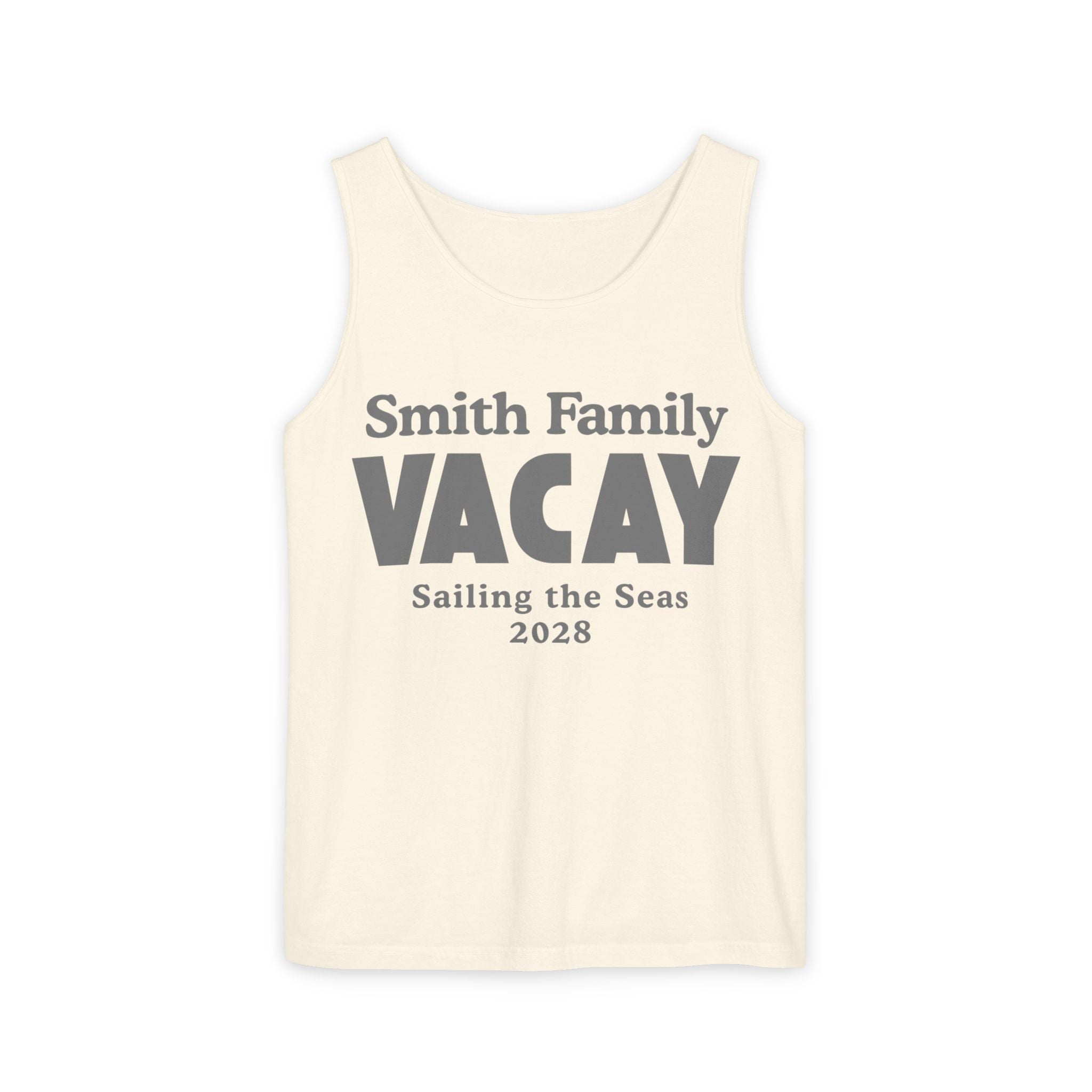 Personalized Block Text Tank Top - Suite Escape