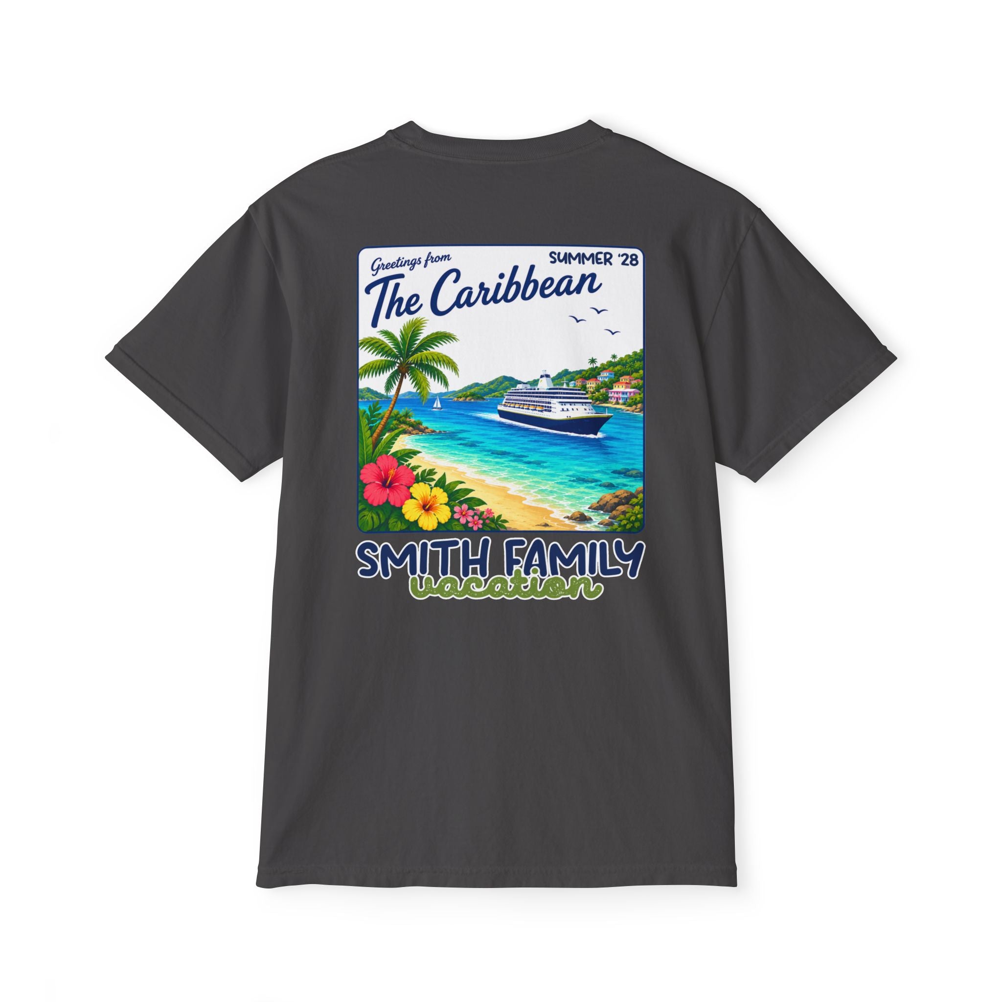 Greetings from the Caribbean Pocket Tee - Suite Escape