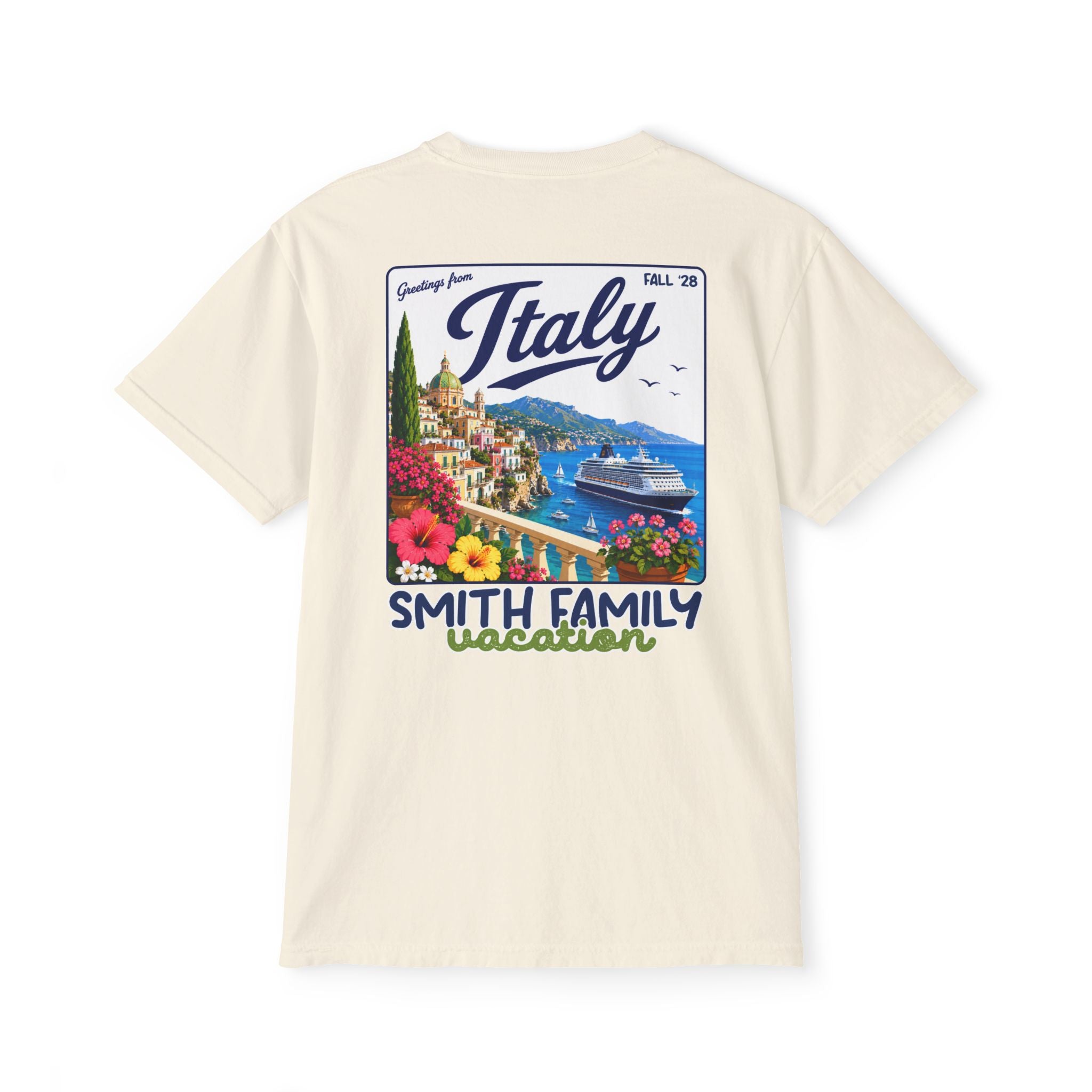 Greetings from Italy Pocket Tee - Suite Escape
