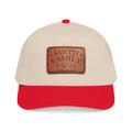 Personalized Text Leather Patch Baseball Cap