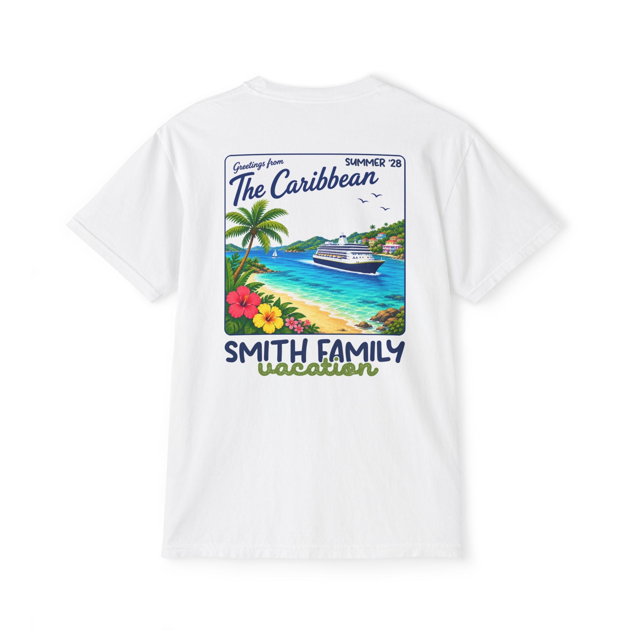 Greetings from the Caribbean Pocket Tee - Suite Escape
