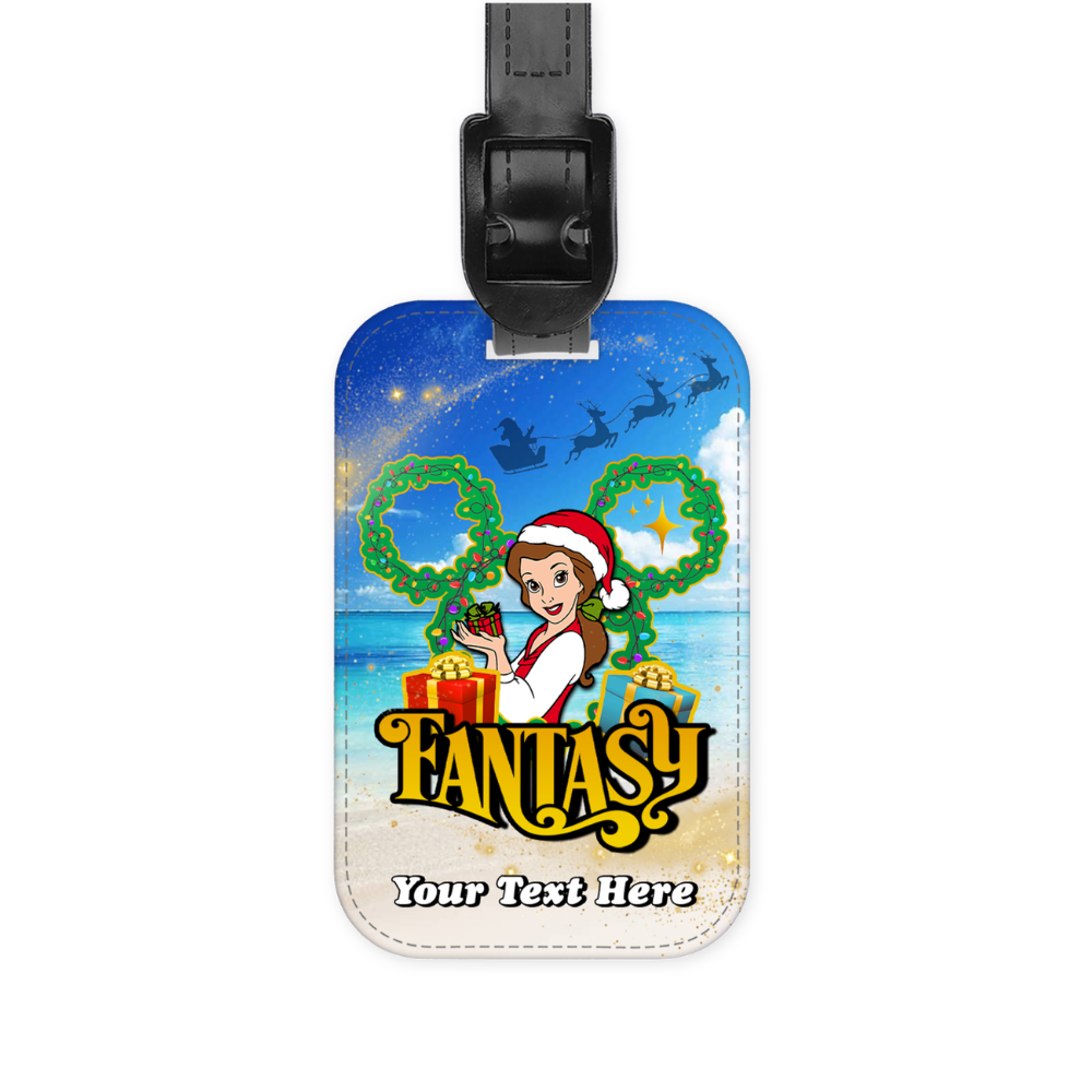 Magical Cruise Line Christmas Luggage Tag - Princesses