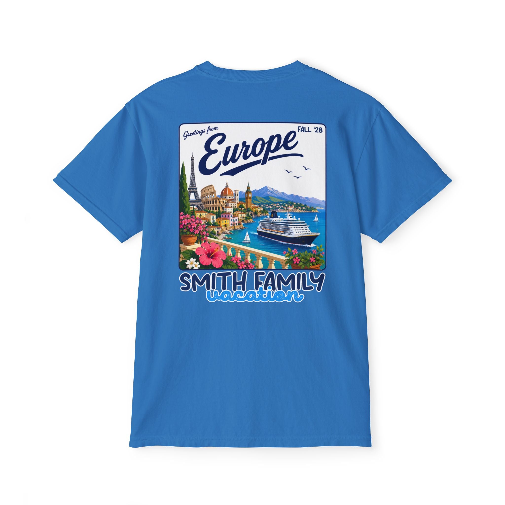 Greetings from Europe Pocket Tee - Suite Escape