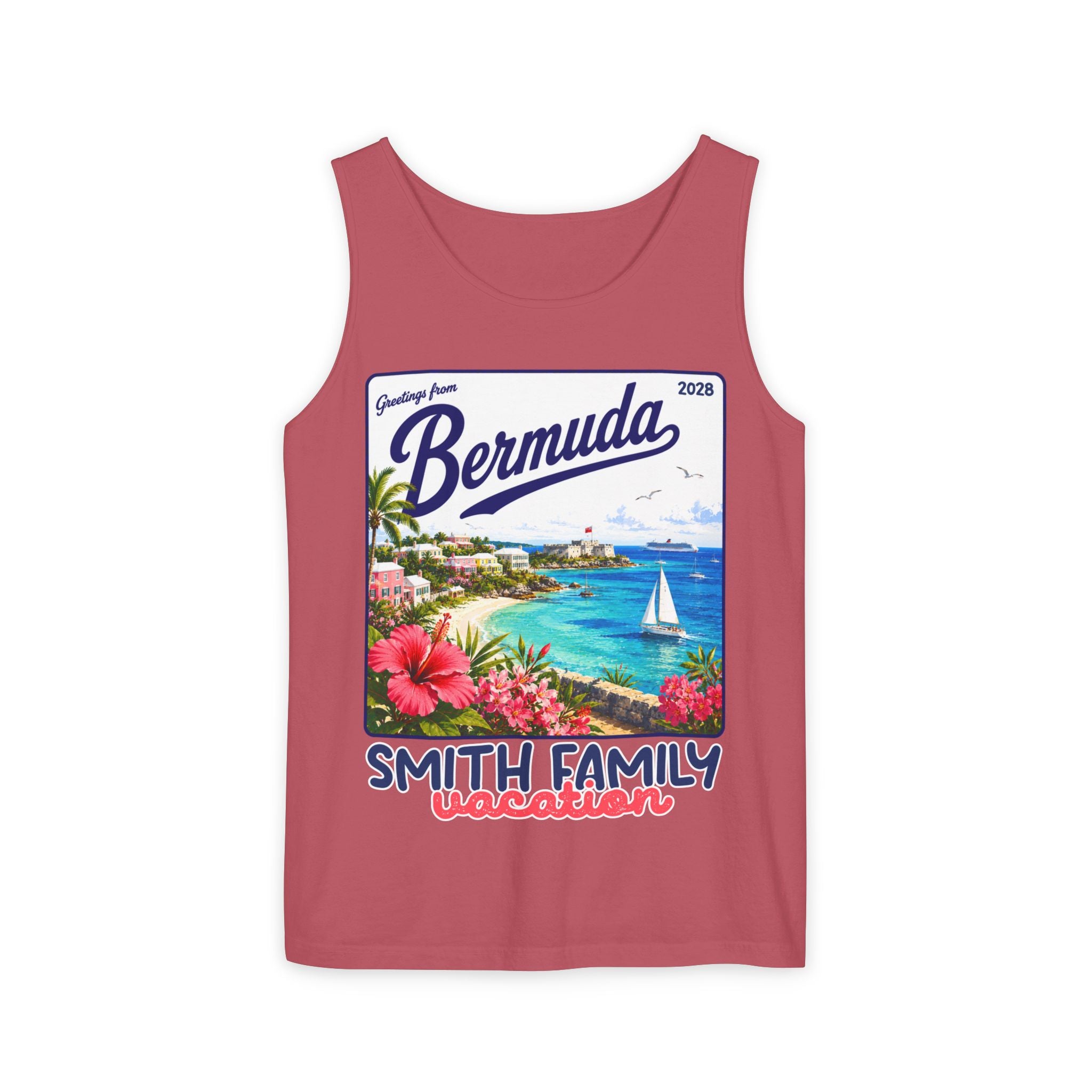 Greetings from Bermuda Tank Top - Suite Escape