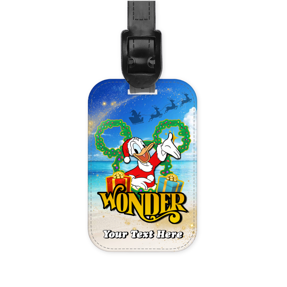 Magical Cruise Line Christmas Luggage Tag - Classic Characters