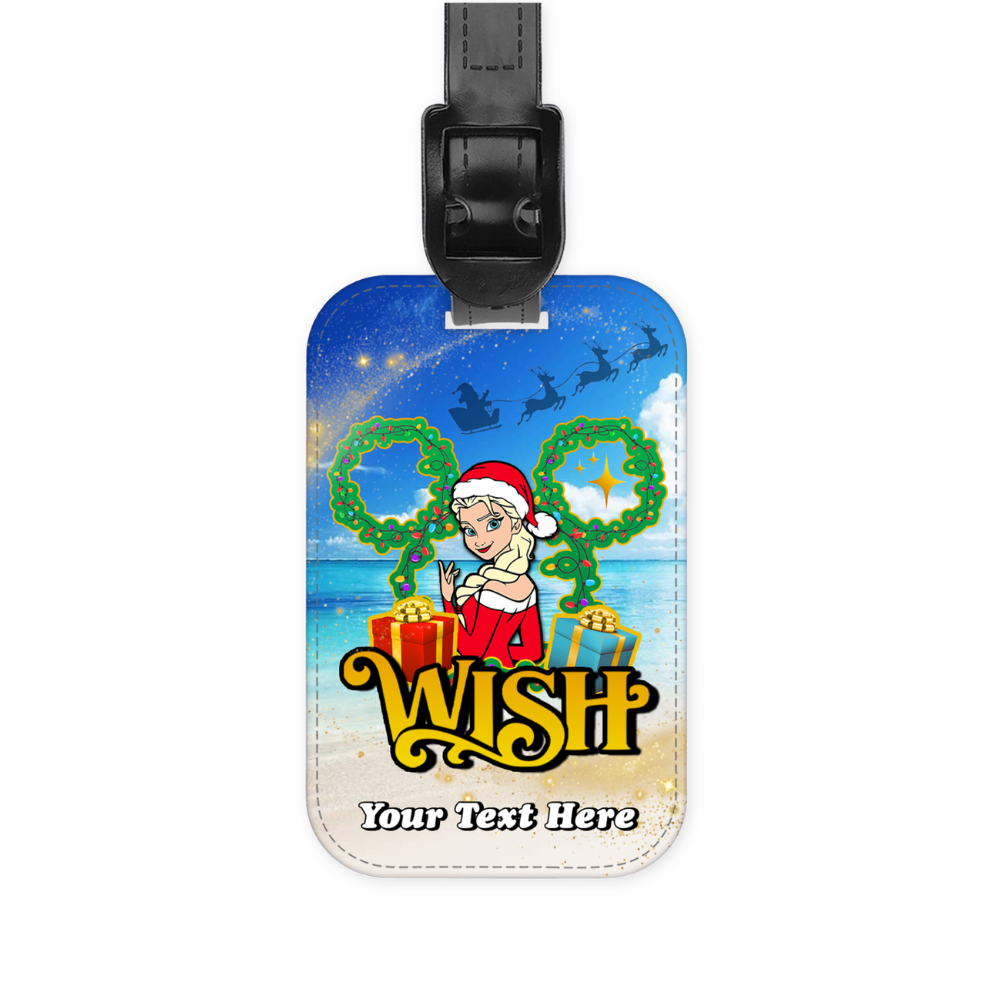 Magical Cruise Line Christmas Luggage Tag - Princesses