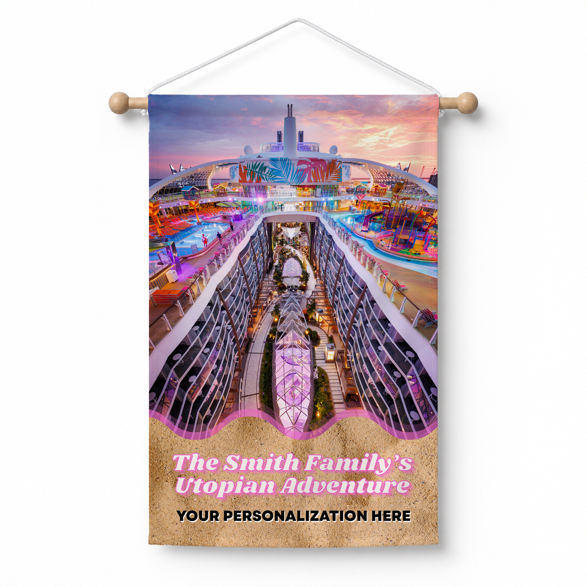 Personalized Regal Caribbean Cabin Door Banner - Utopia
