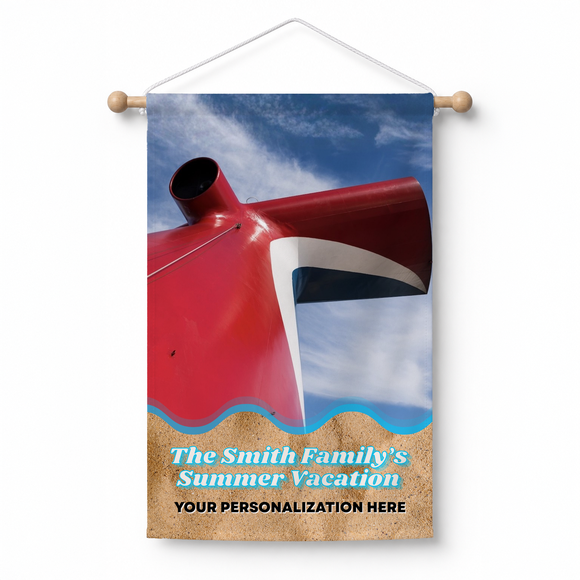 Personalized Fun Ship Cruise Line Cabin Door Banner - Funnel