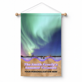 Personalized Cabin Door Banner - Northern Lights