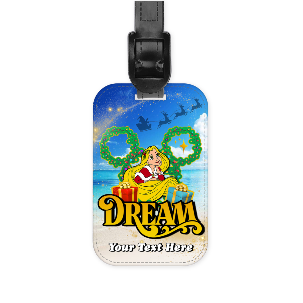 Magical Cruise Line Christmas Luggage Tag - Princesses