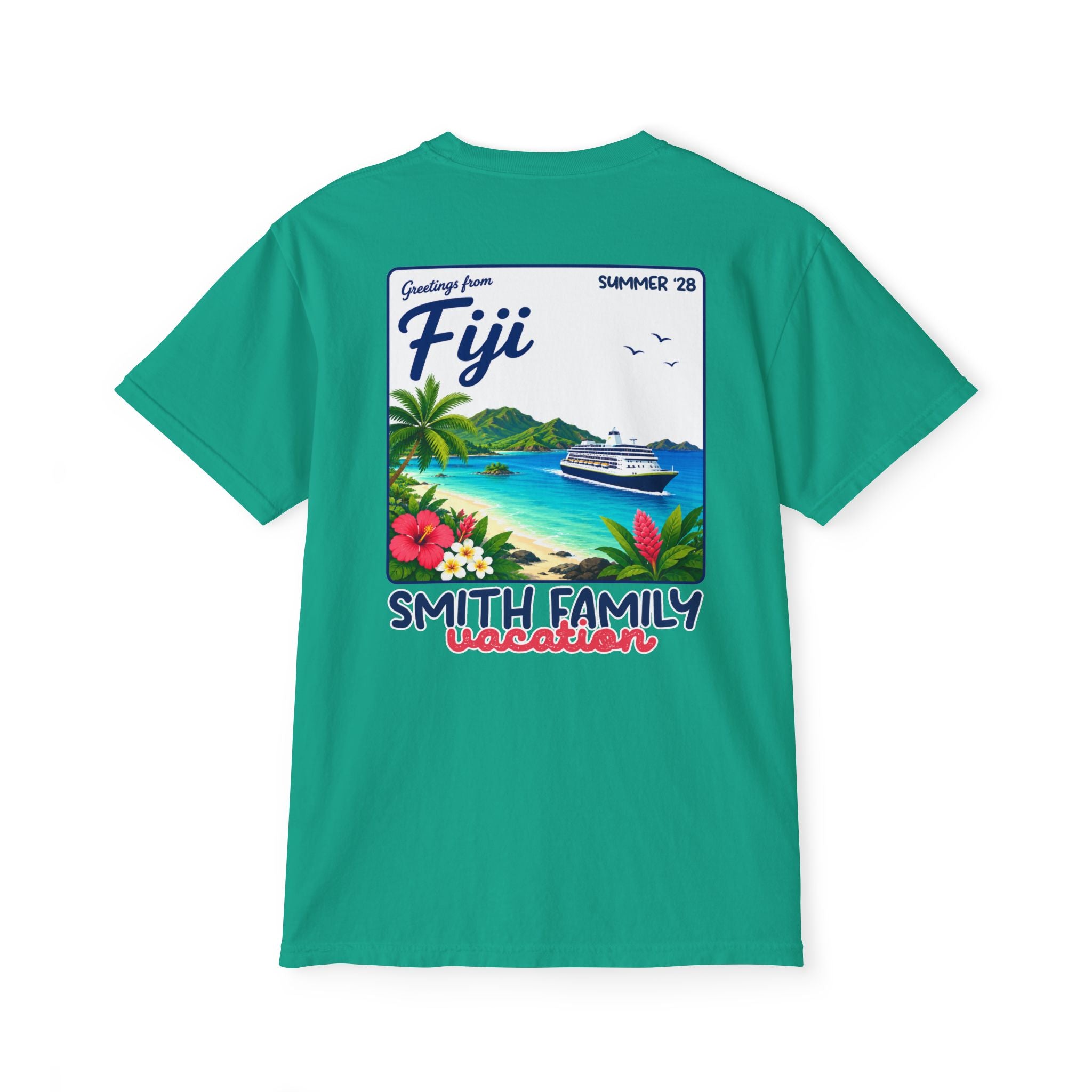 Greetings from Fiji Pocket Tee - Suite Escape