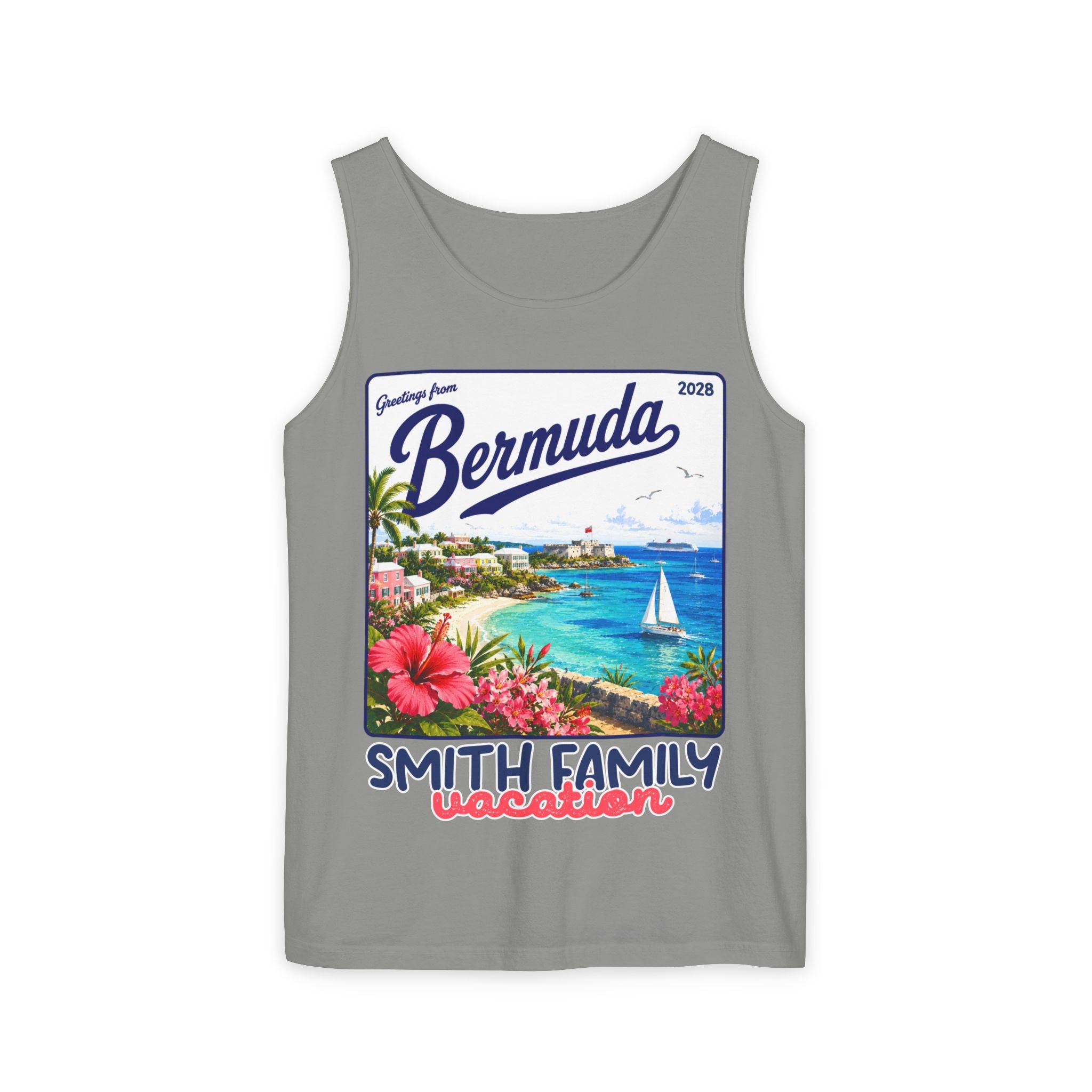 Greetings from Bermuda Tank Top - Suite Escape