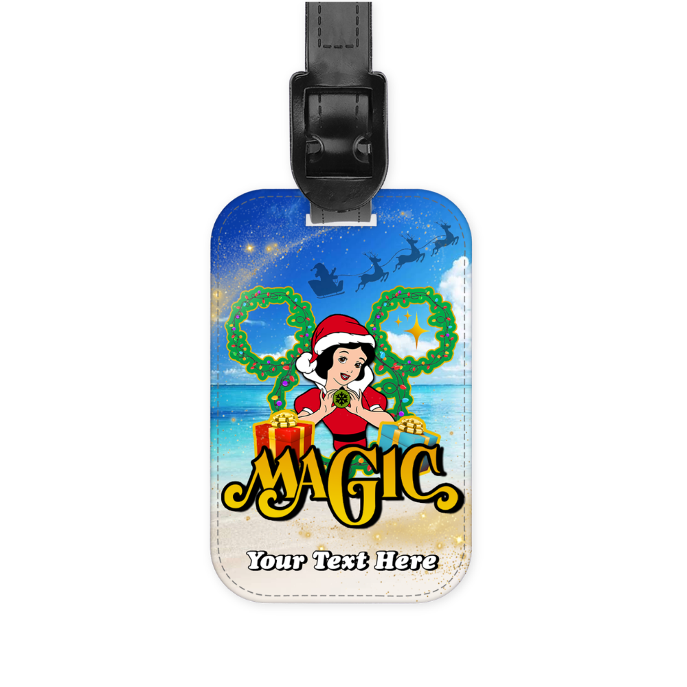 Magical Cruise Line Christmas Luggage Tag - Princesses