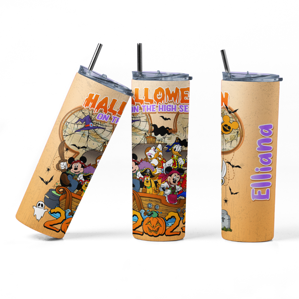 Magical Cruise Line Halloween Tumbler - Pirate Ship