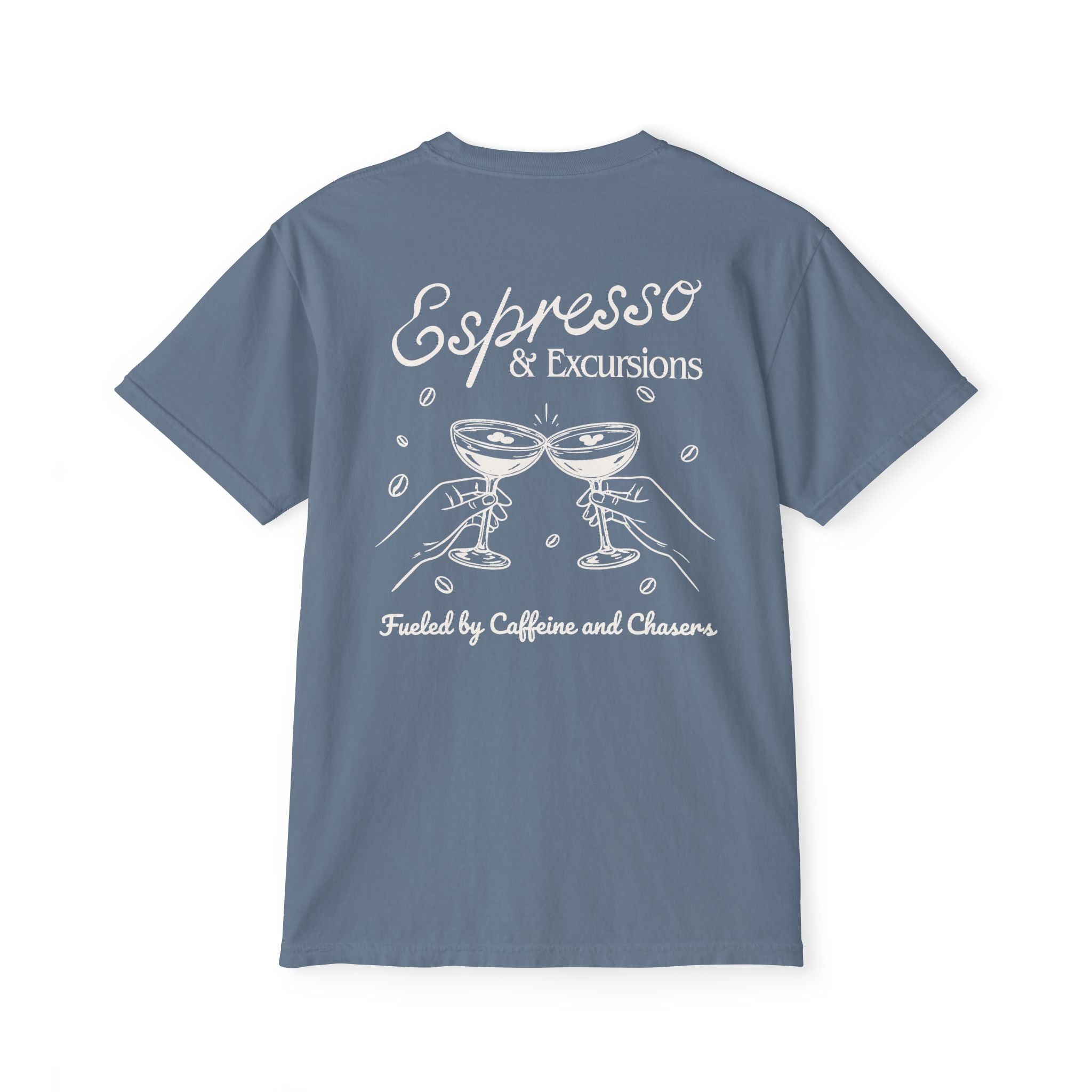 Espresso & Excusions Pocket Tee - Suite Escape