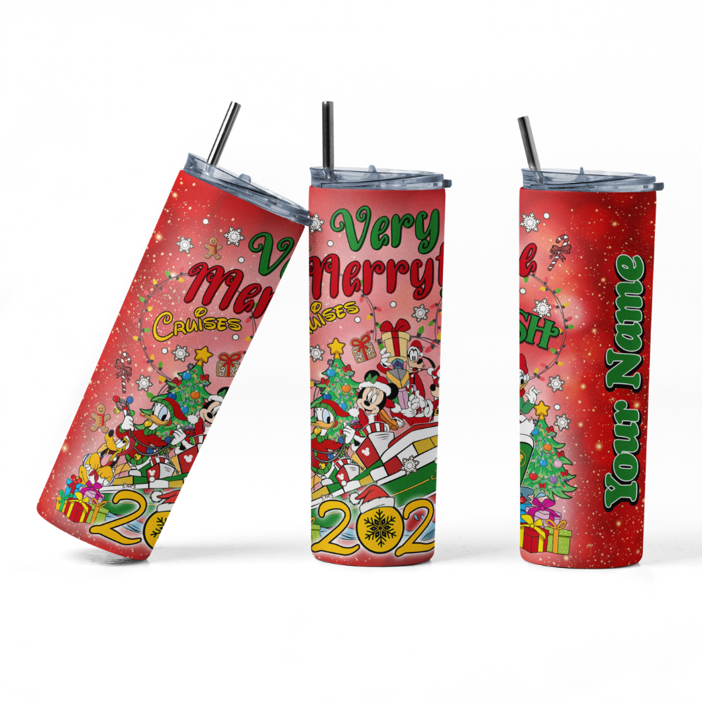 Magical Cruise Line Merrytime Christmas Tumbler