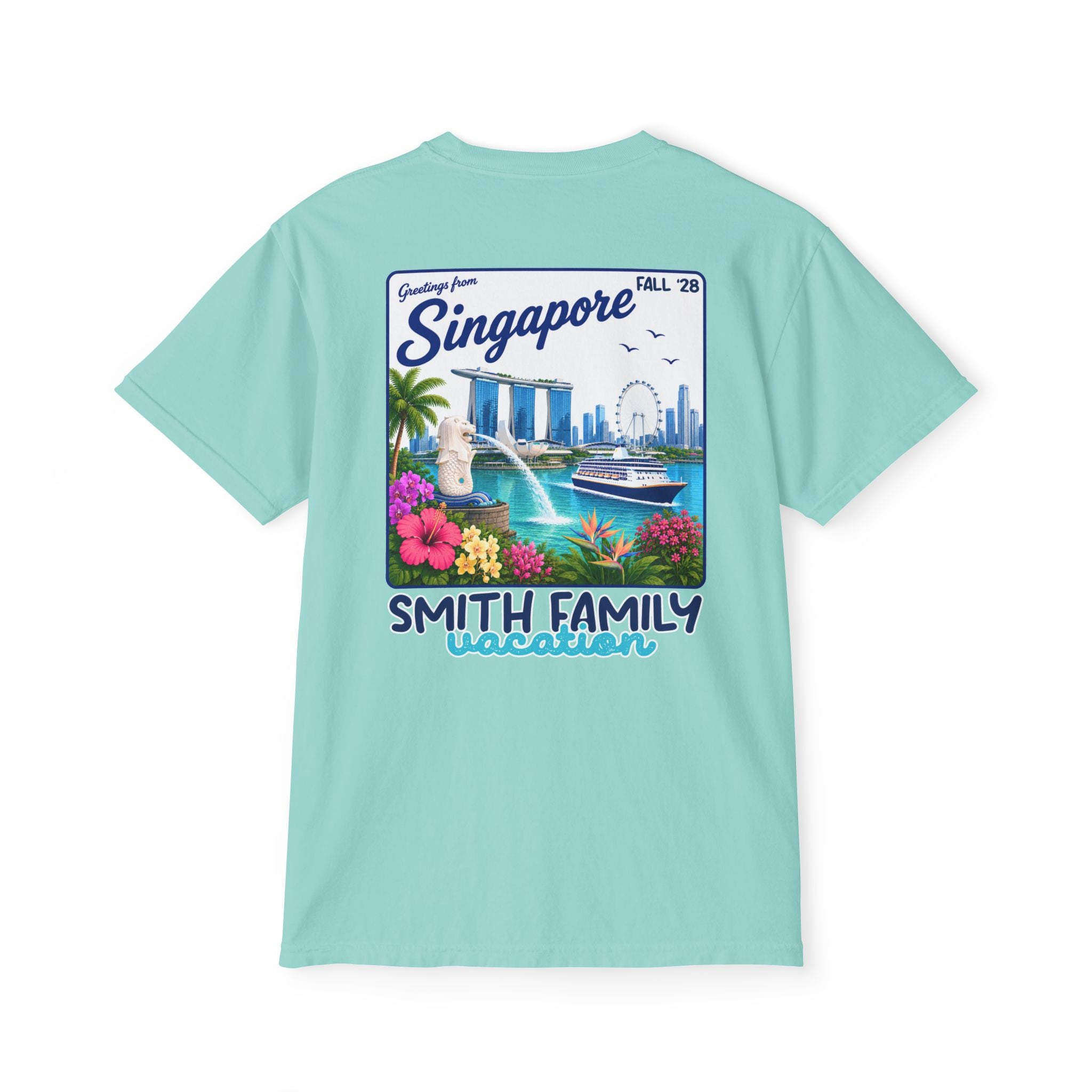 Greetings from Singapore Pocket Tee - Suite Escape