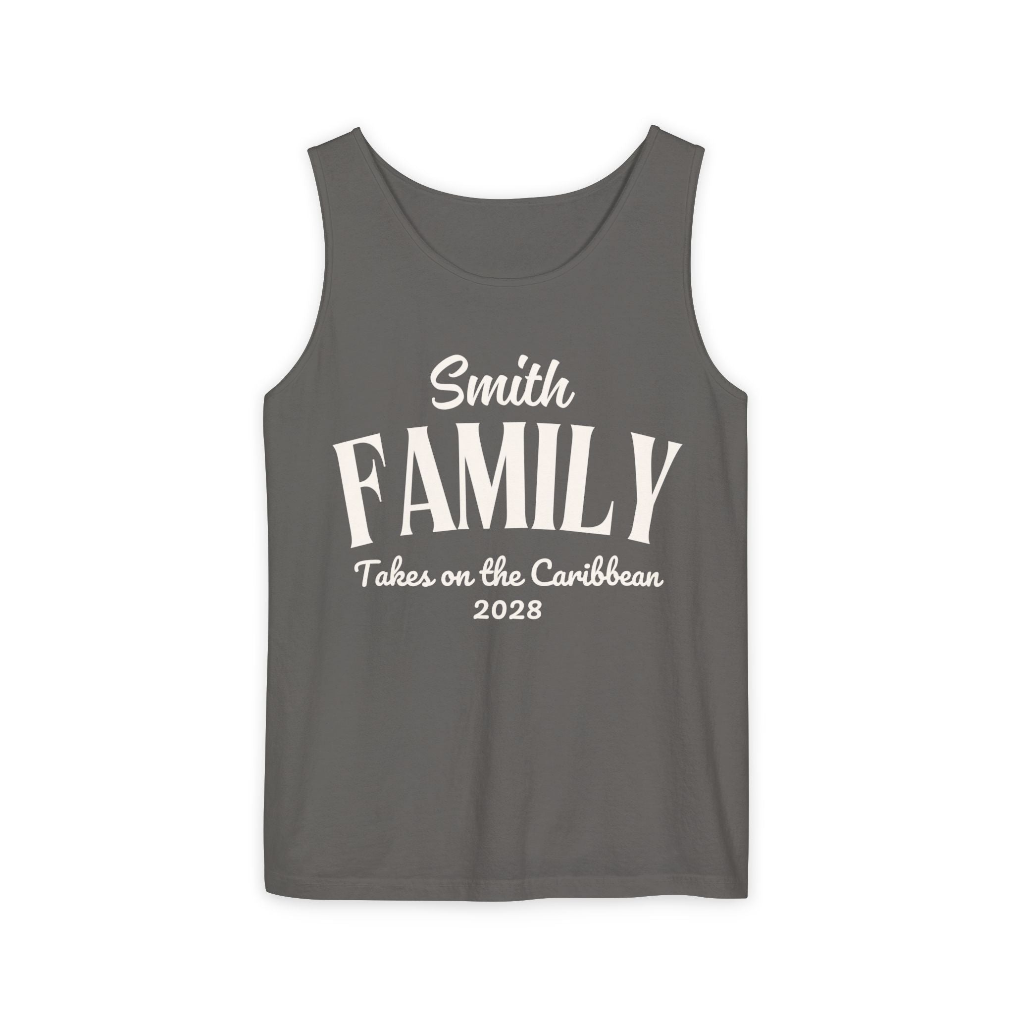 Personalized Script Text Tank Top - Suite Escape