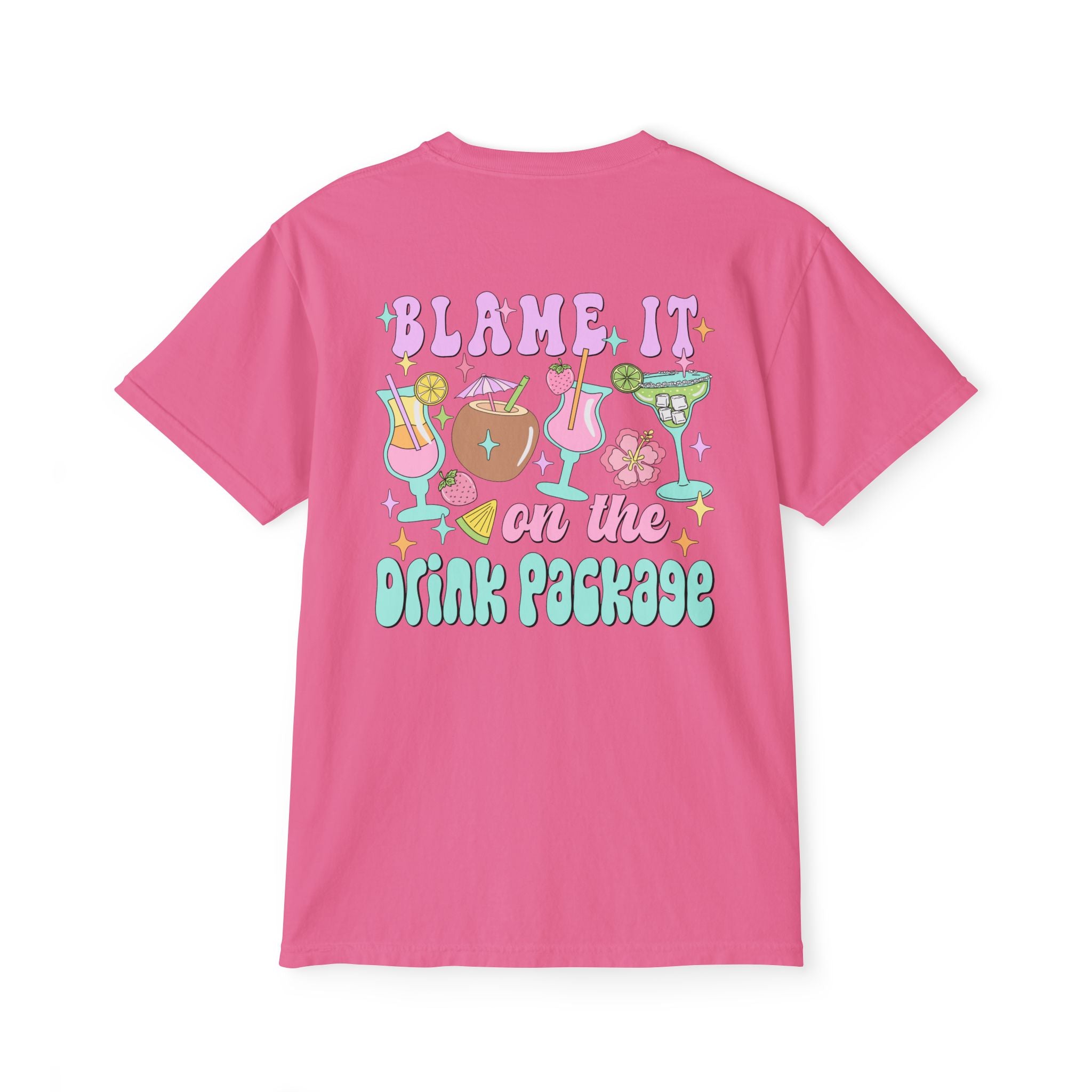 Blame It On The Drink Package Pocket Tee
