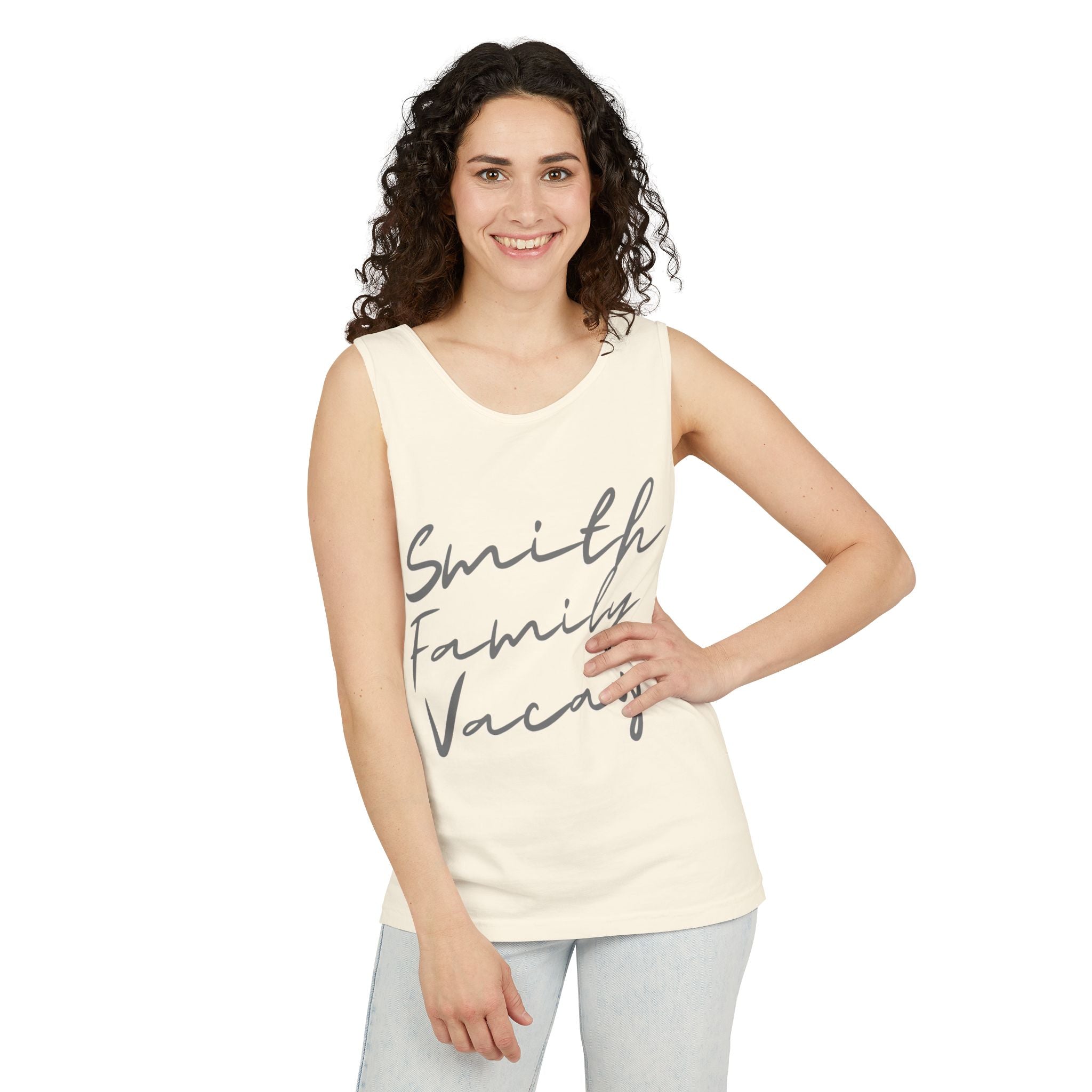 Personalized Retro Text Tank Top - Suite Escape