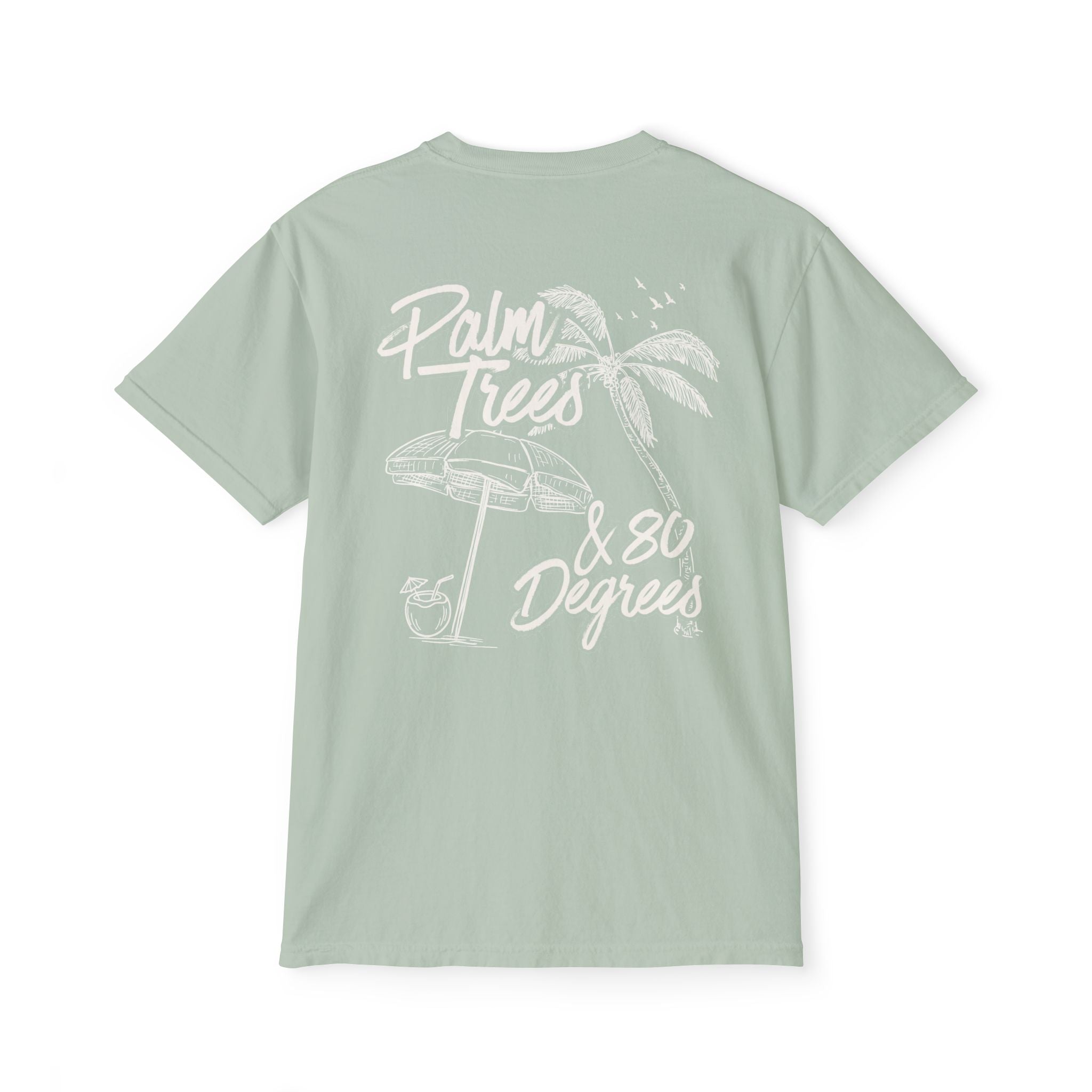Palm Trees & 80 Degrees Pocket Tee - Suite Escape