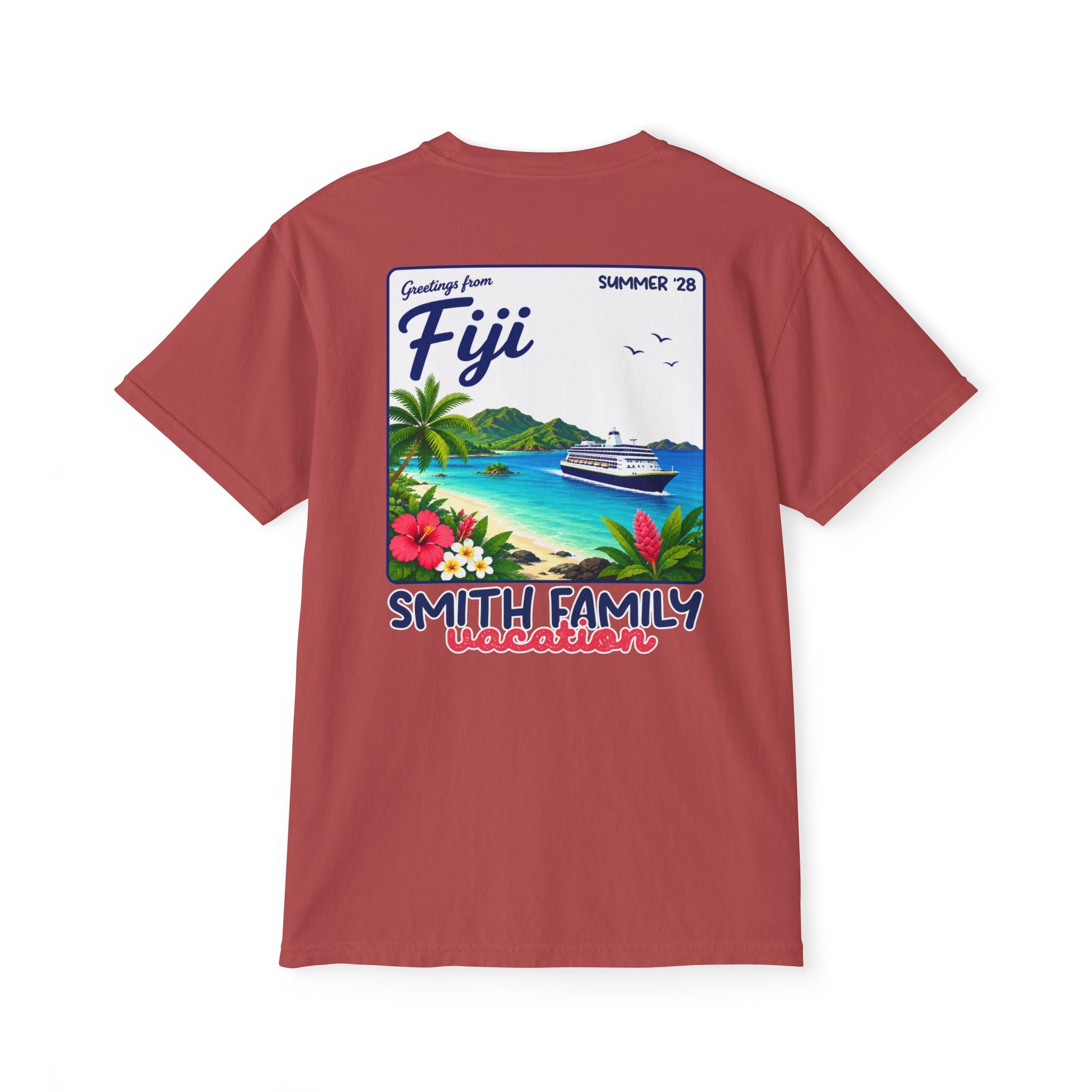 Greetings from Fiji Pocket Tee - Suite Escape