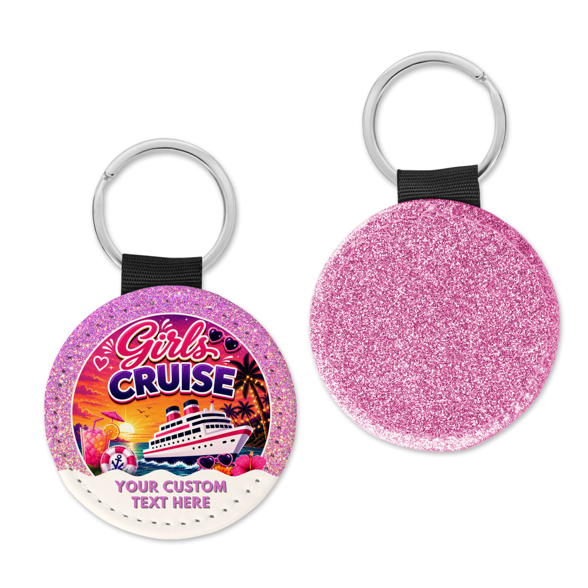 Girls Cruise Bag Charm Keychain - Suite Escape