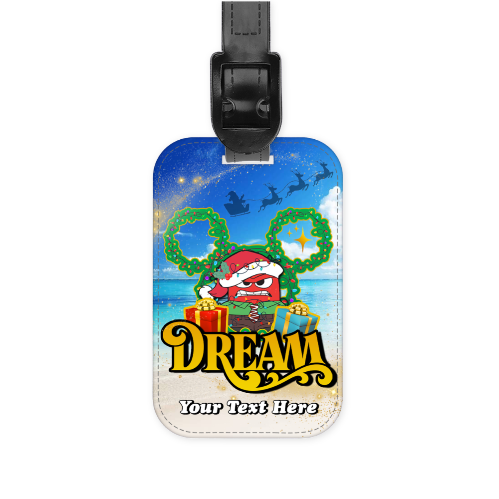 Magical Cruise Line Christmas Luggage Tag - Inside Out