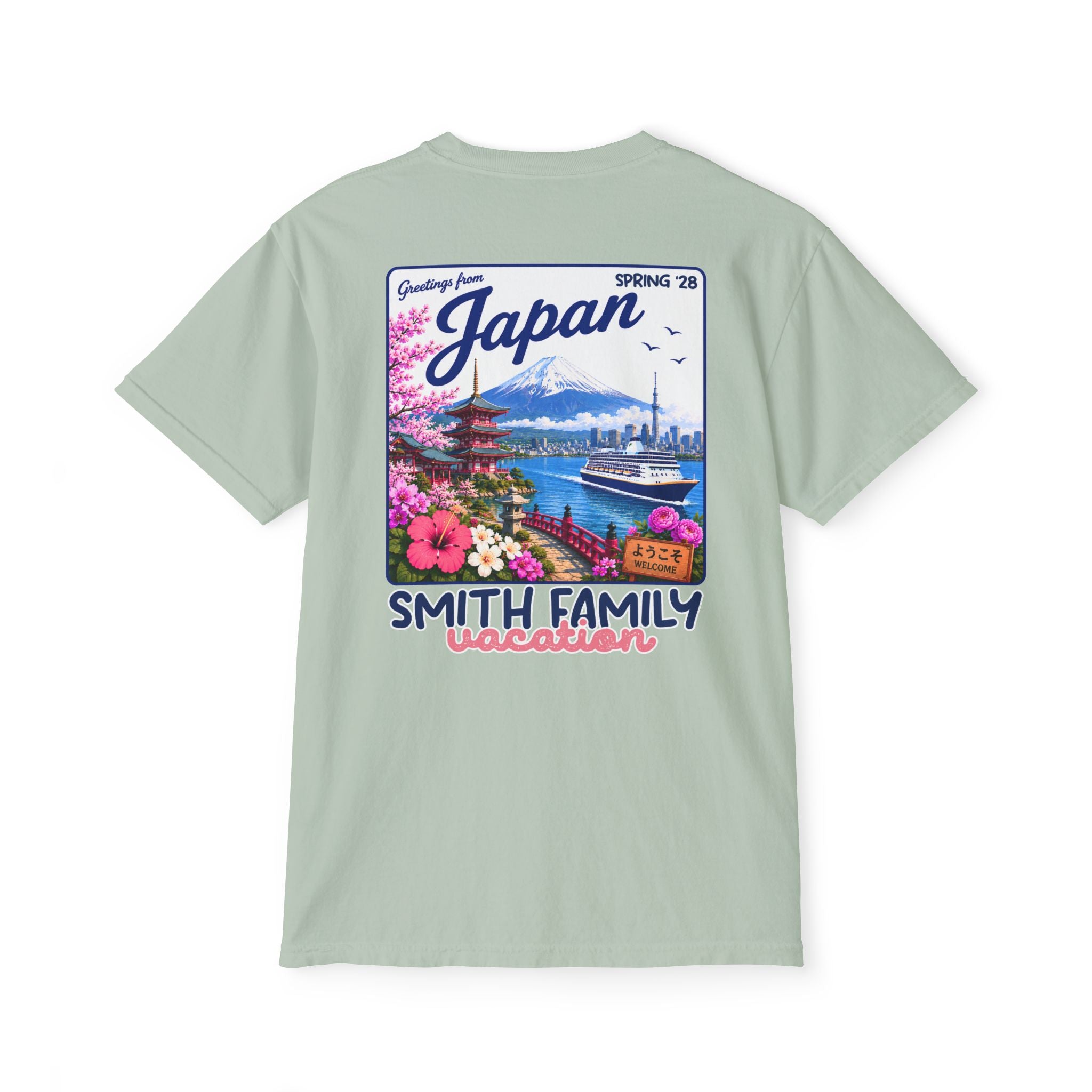 Greetings from Japan Pocket Tee - Suite Escape