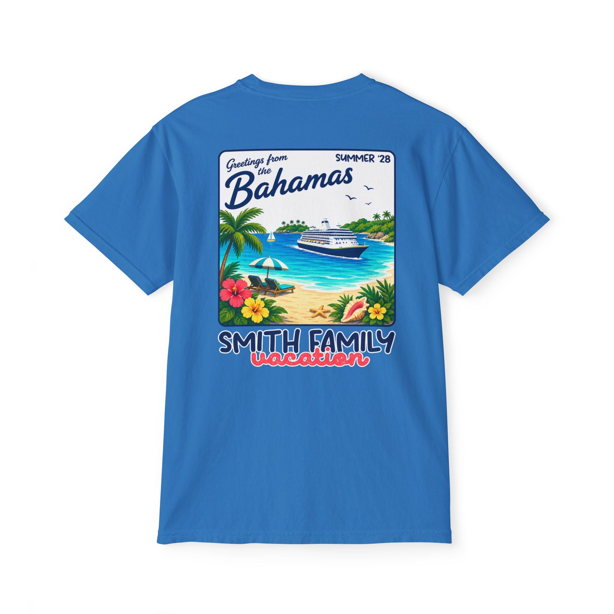 Greetings from the Bahamas Pocket Tee - Suite Escape
