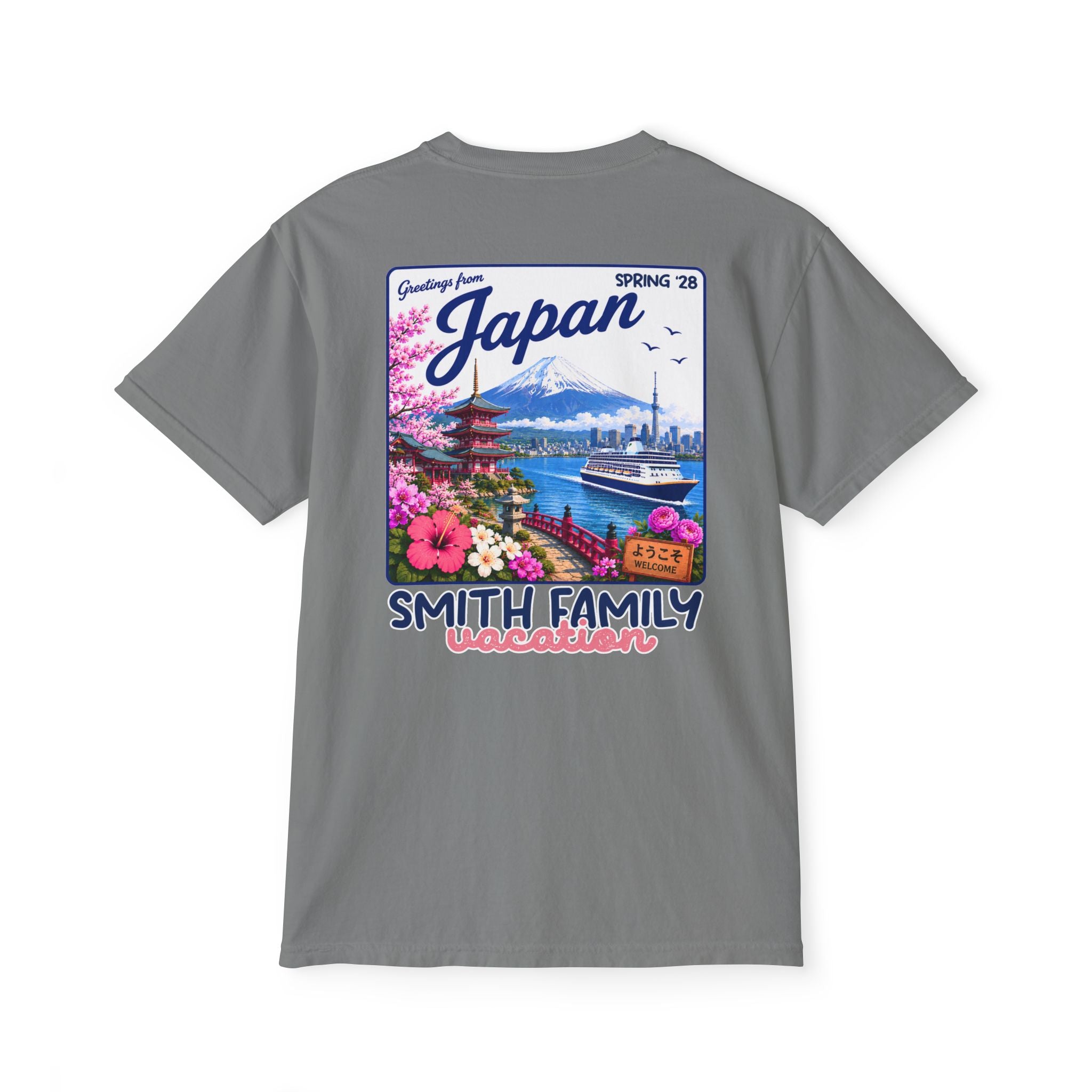 Greetings from Japan Pocket Tee - Suite Escape