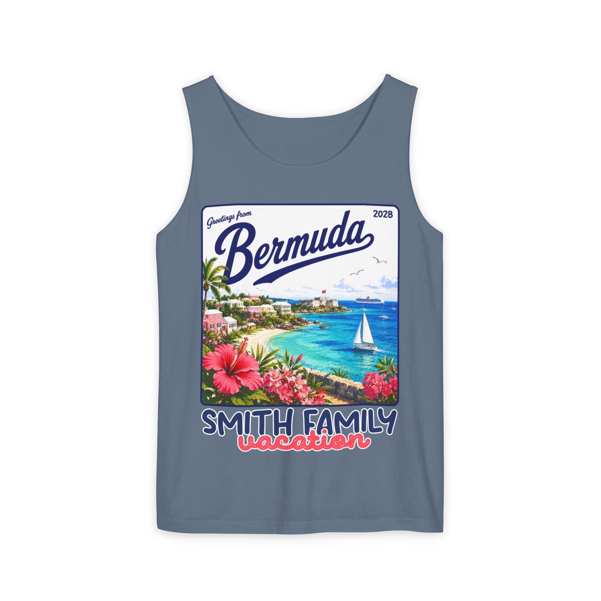 Greetings from Bermuda Tank Top - Suite Escape