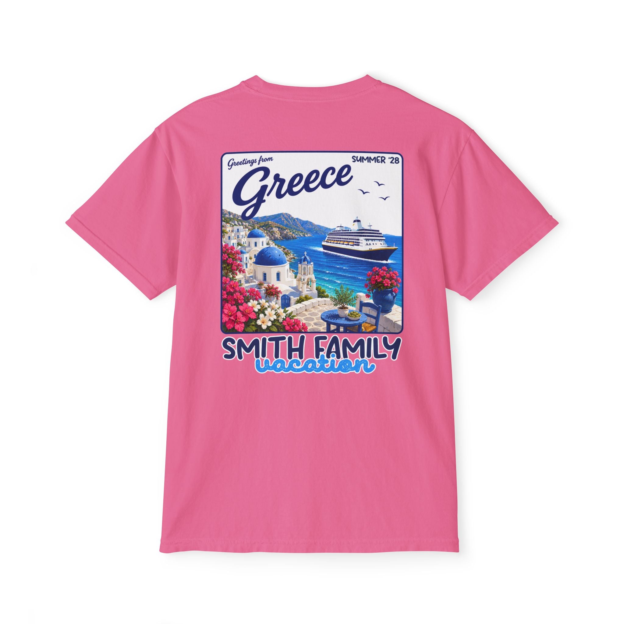 Greetings from Greece Pocket Tee - Suite Escape
